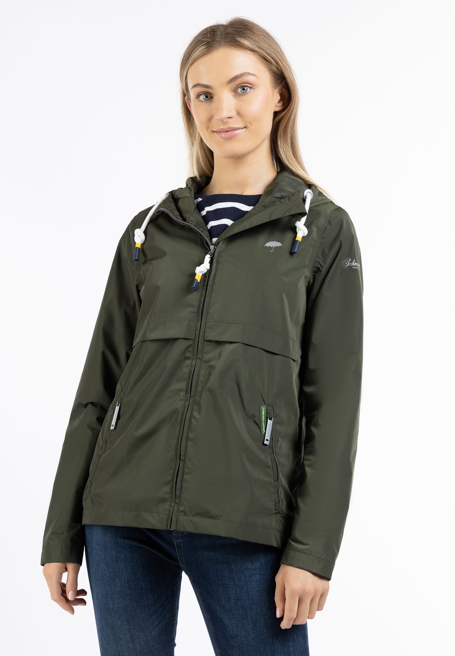 Schmuddelwedda women's rain jacket recycled material