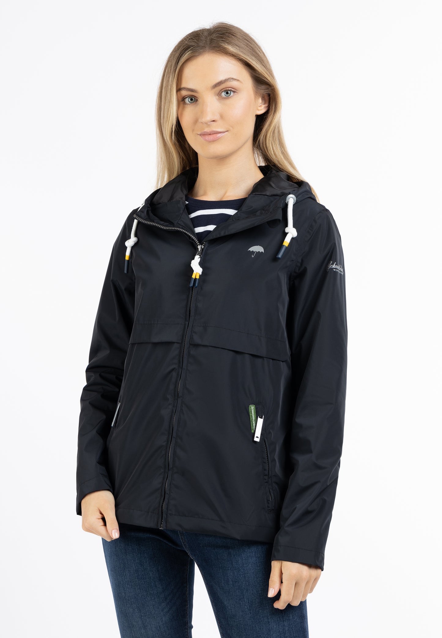 Schmuddelwedda women's rain jacket recycled material
