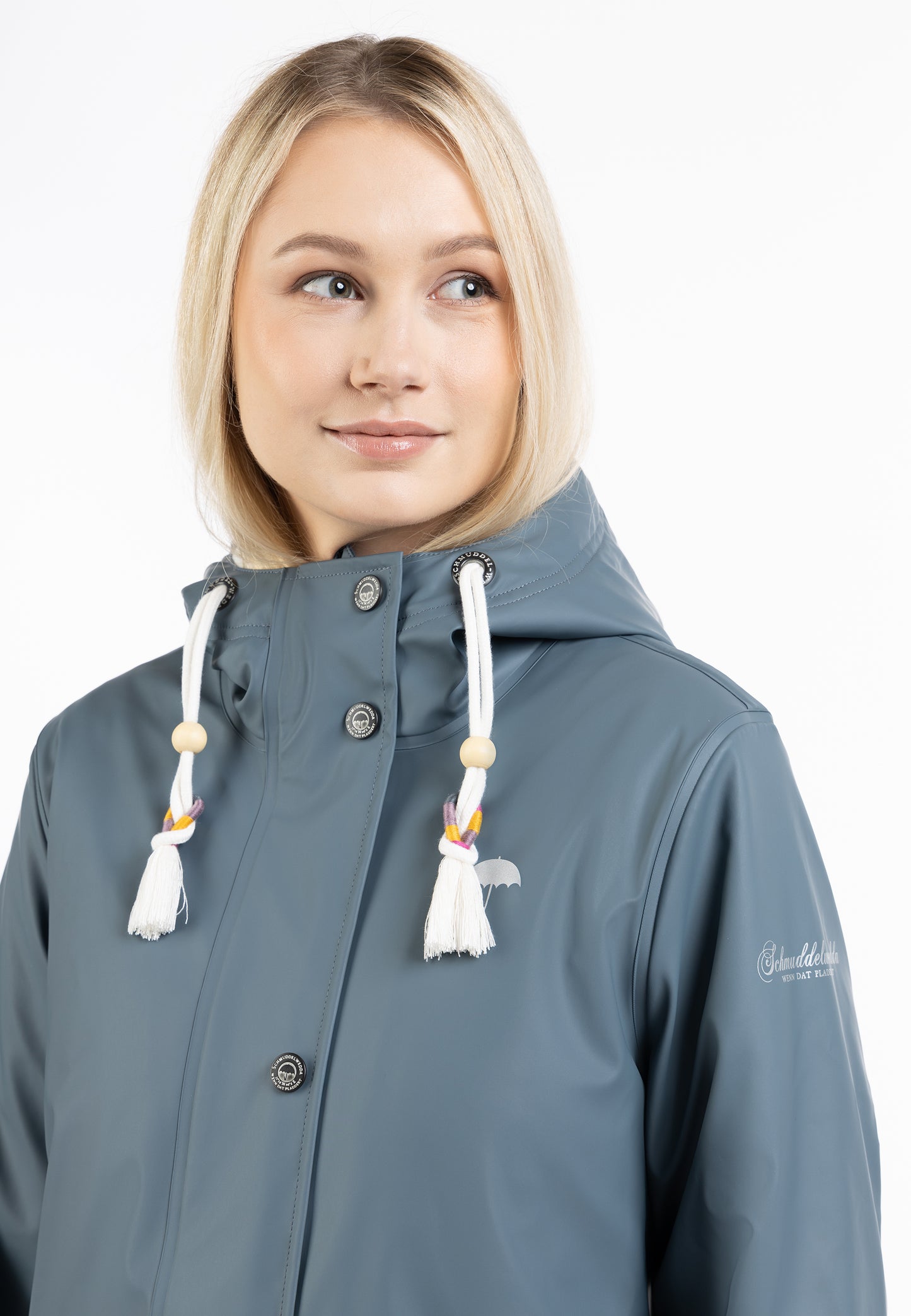 Schmuddelwedda women's rain jacket with faux fur lining