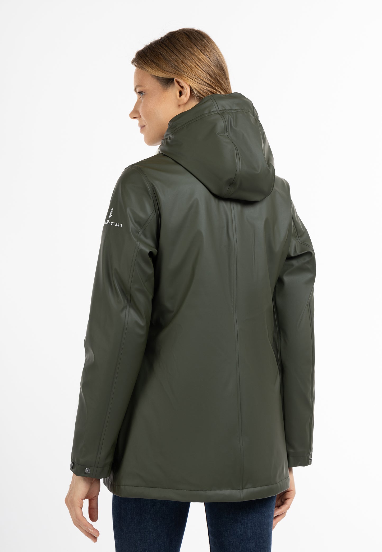 DreiMaster Maritim women's rain jacket with faux fur lining