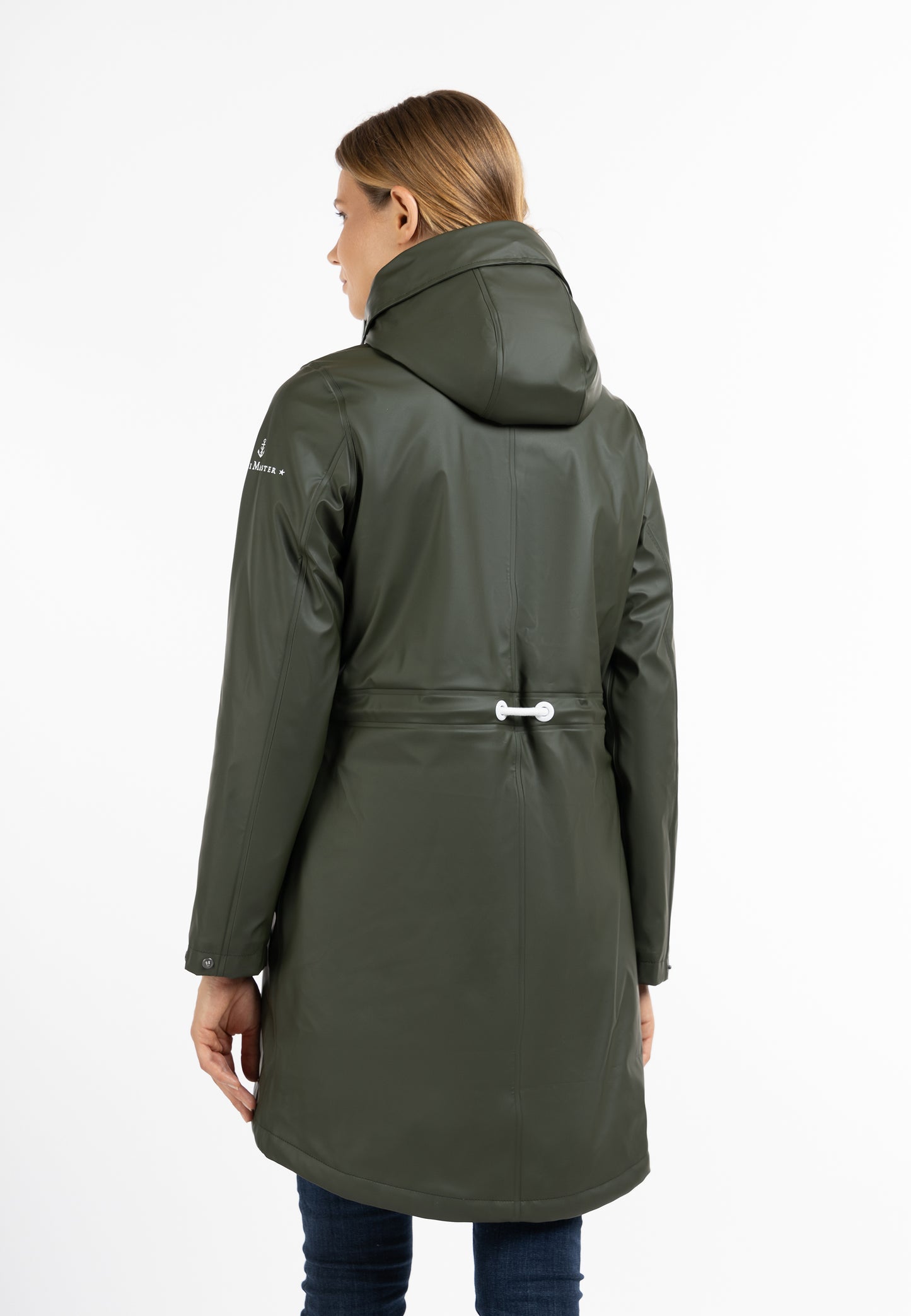 DreiMaster Maritim women's rain coat with faux fur Lining