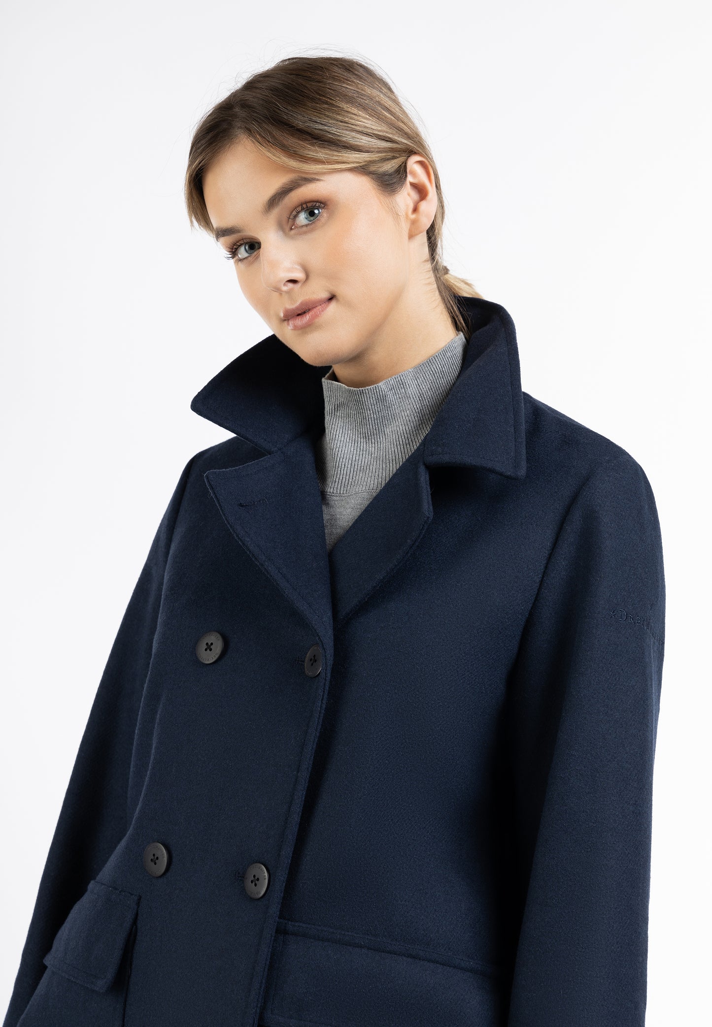 DreiMaster Klassik women's transitional coat made of wool blend
