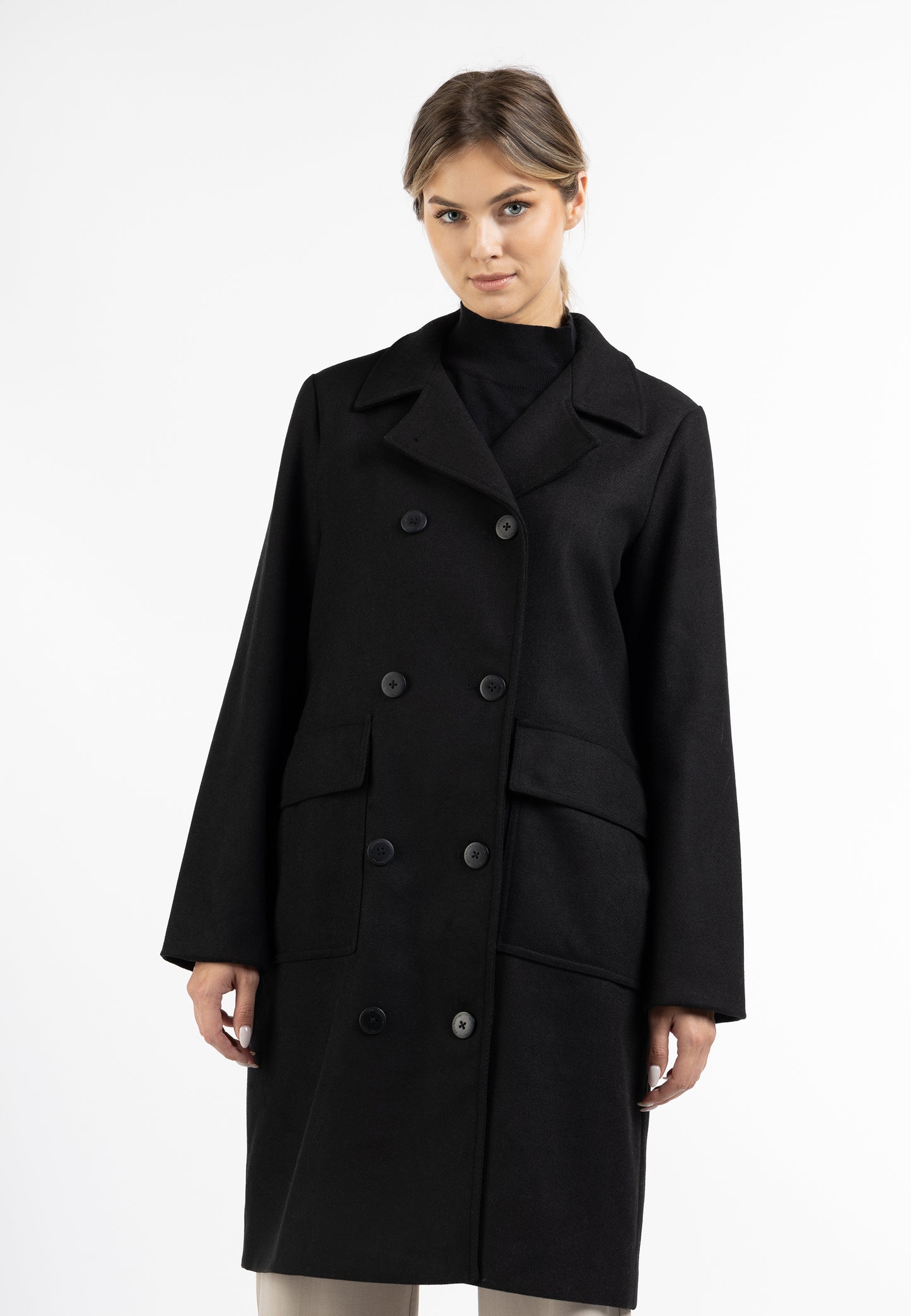 DreiMaster Klassik women's transitional coat made of wool blend