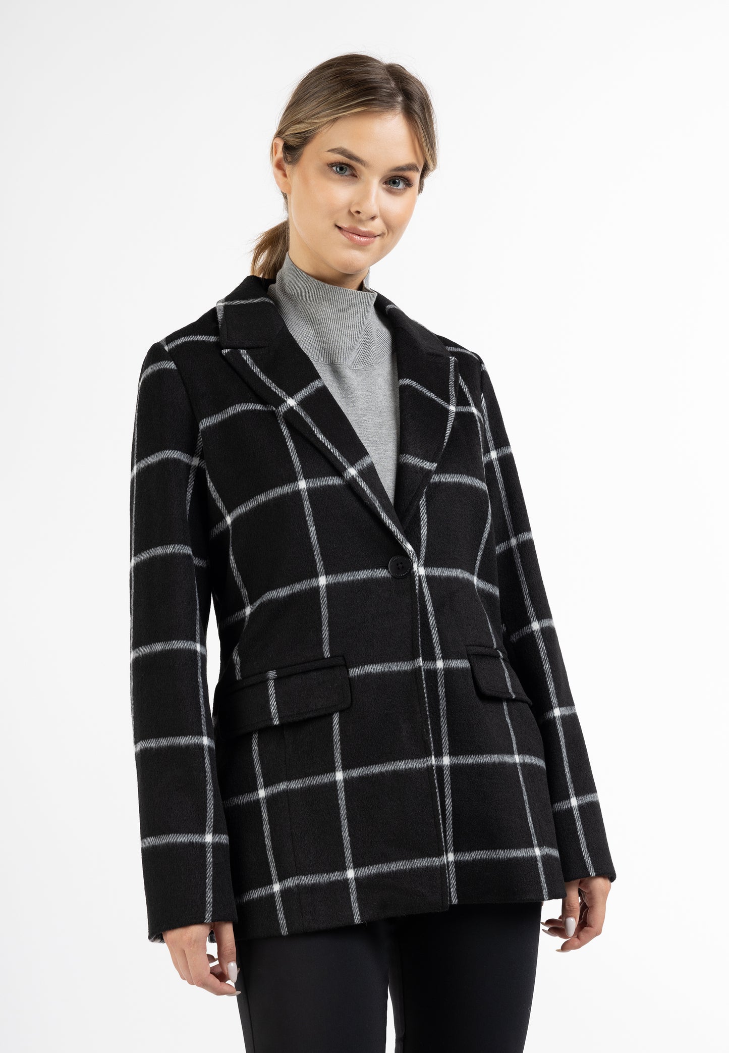 DreiMaster Klassik women's long wool blend blazer