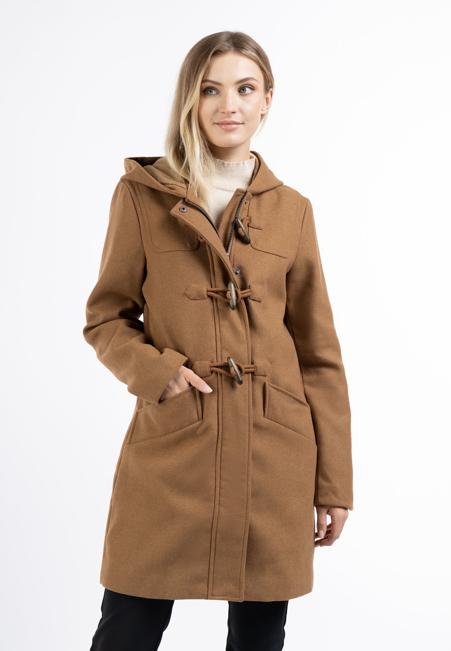 DreiMaster Klassik women's wool blend duffle coat