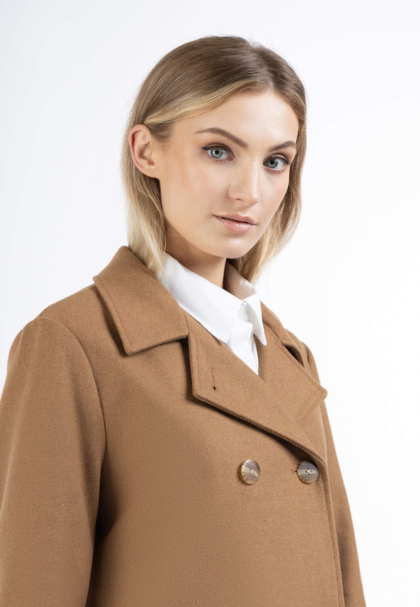 DreiMaster Klassik women's transitional coat made of wool blend