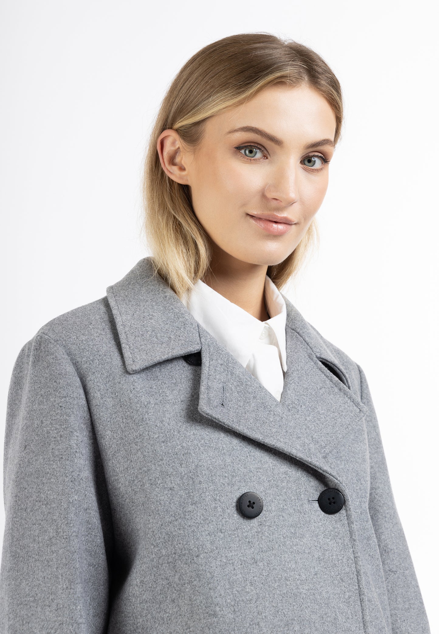 DreiMaster Klassik women's transitional coat made of wool blend