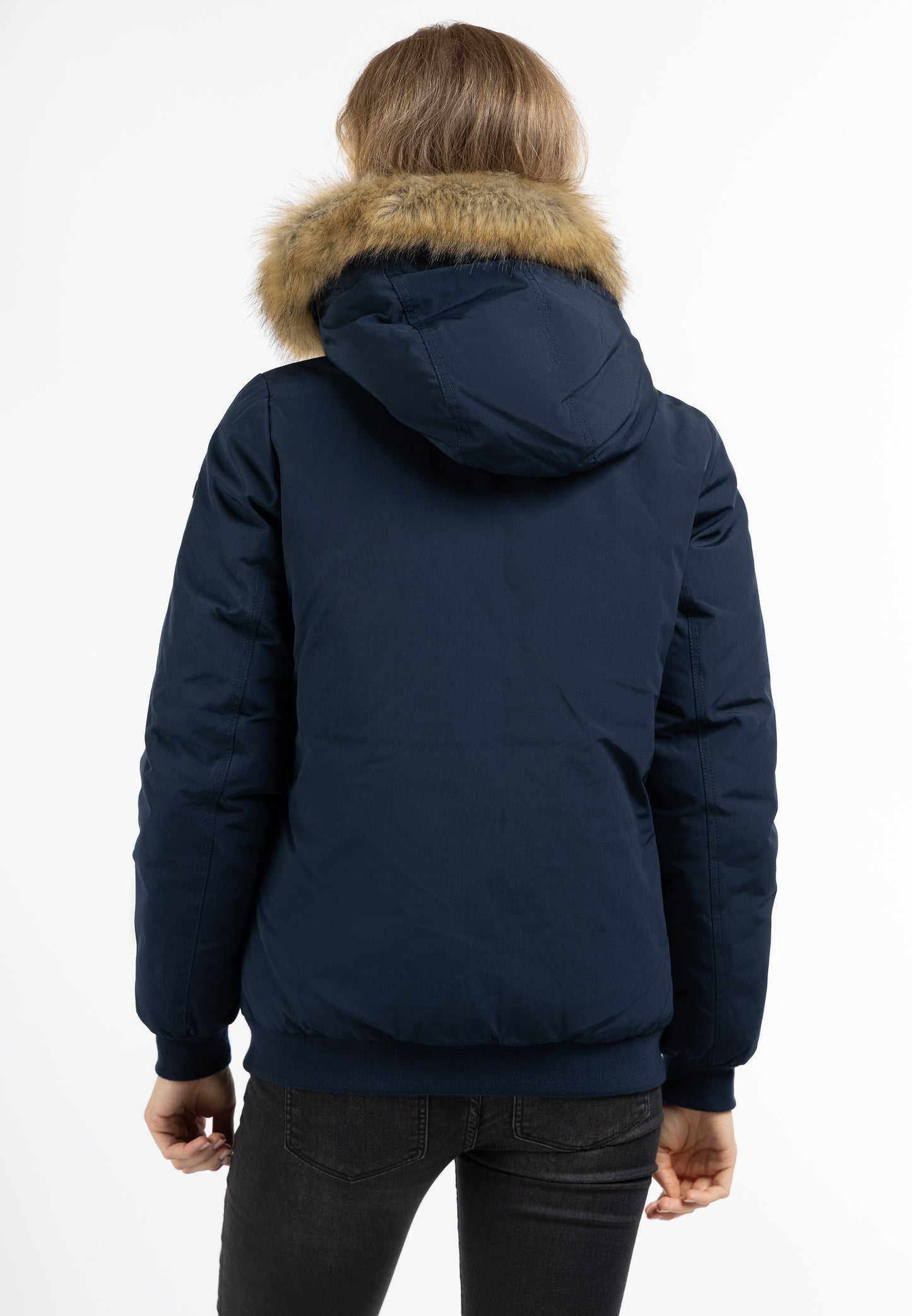 DreiMaster Vintage women's winter blouson with faux fur trim