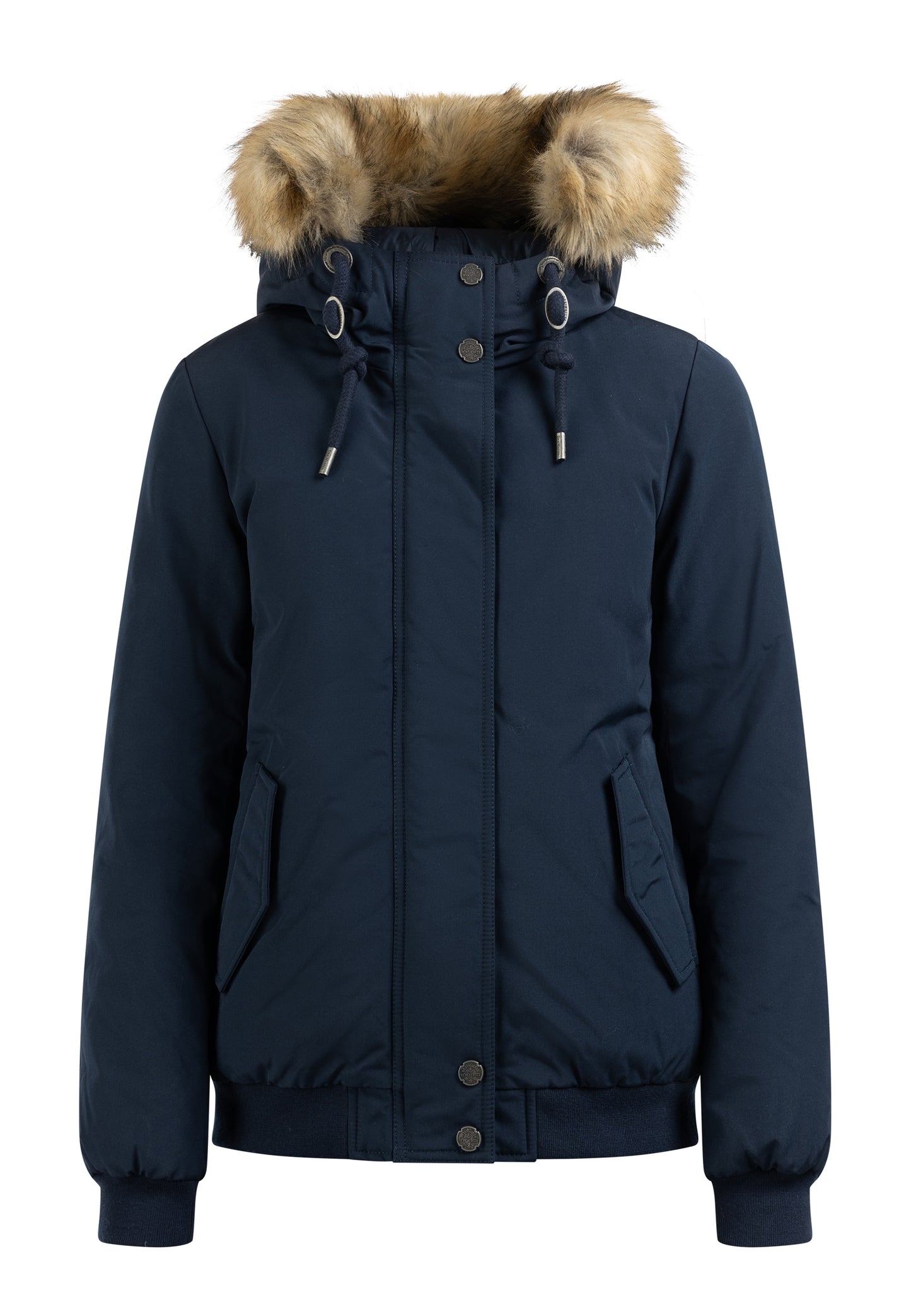 DreiMaster Vintage women's winter blouson with faux fur trim