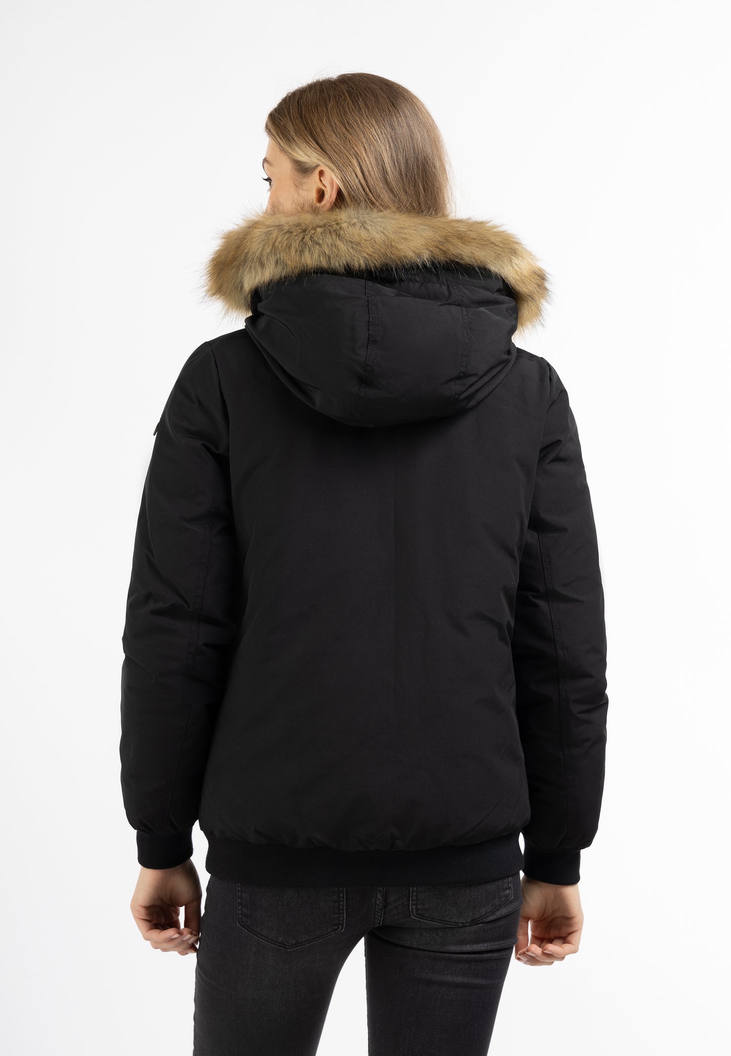 DreiMaster Vintage women's winter blouson with faux fur trim