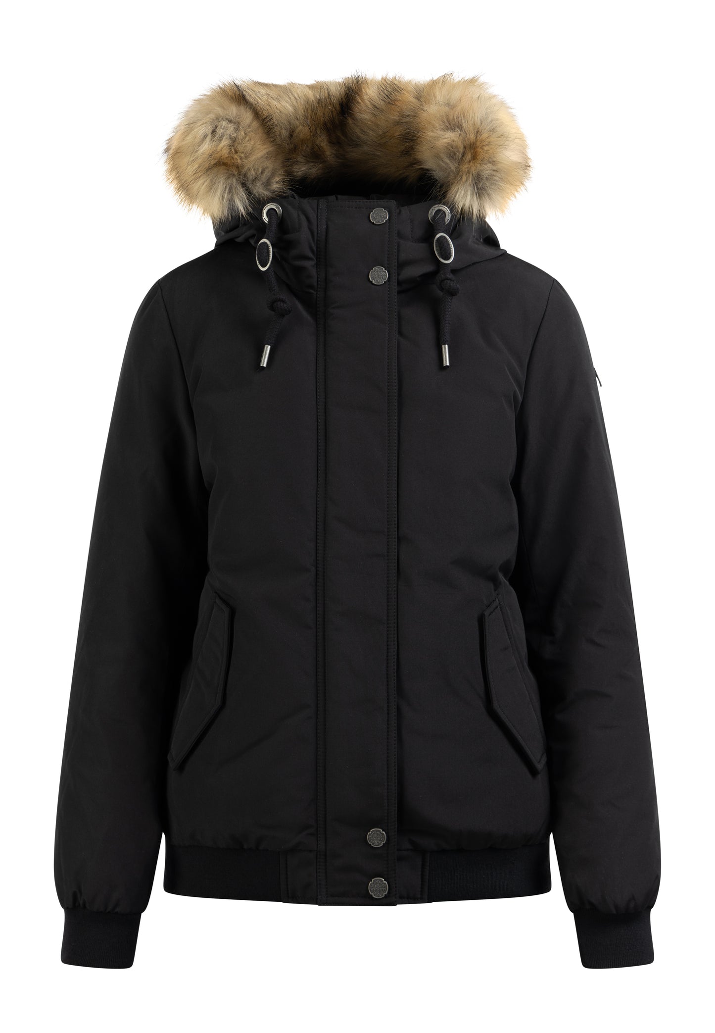 DreiMaster Vintage women's winter blouson with faux fur trim