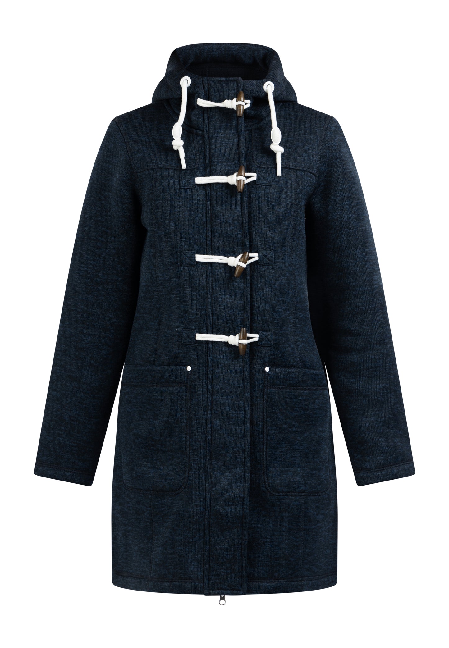 DreiMaster Maritim women's knitted fleece duffle coat