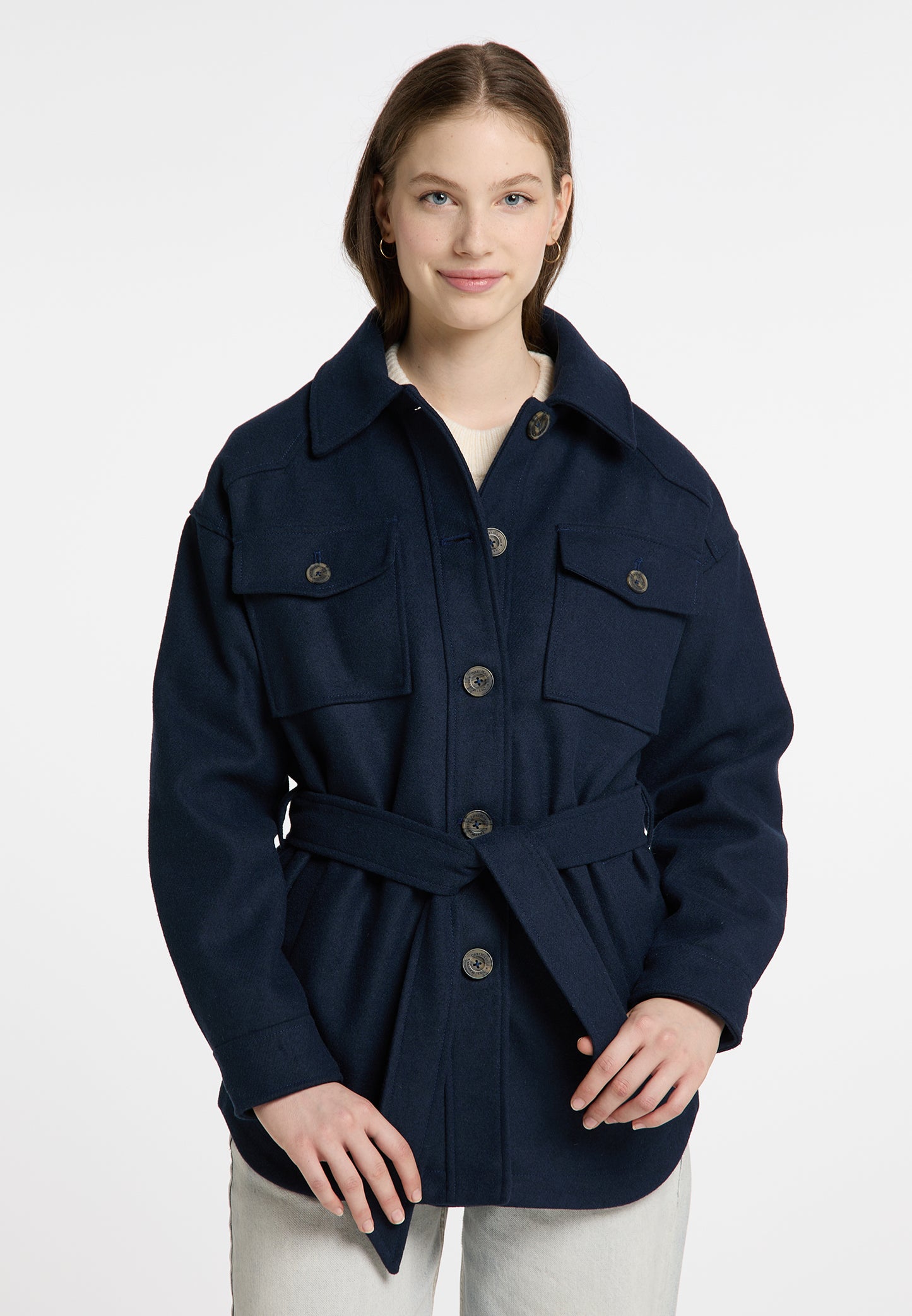 DreiMaster Vintage women's transitional jacket made from a wool blend