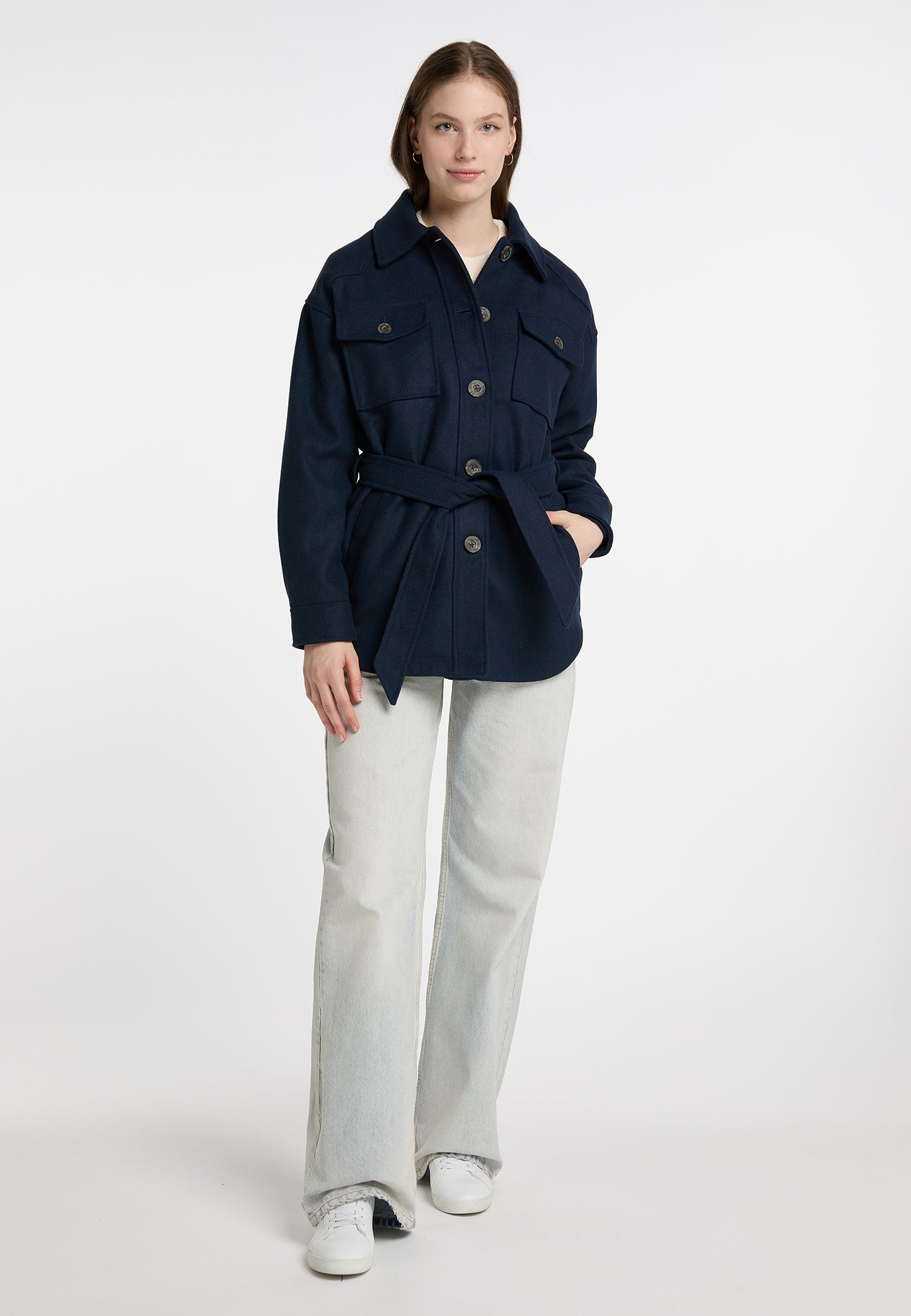 DreiMaster Vintage women's transitional jacket made from a wool blend