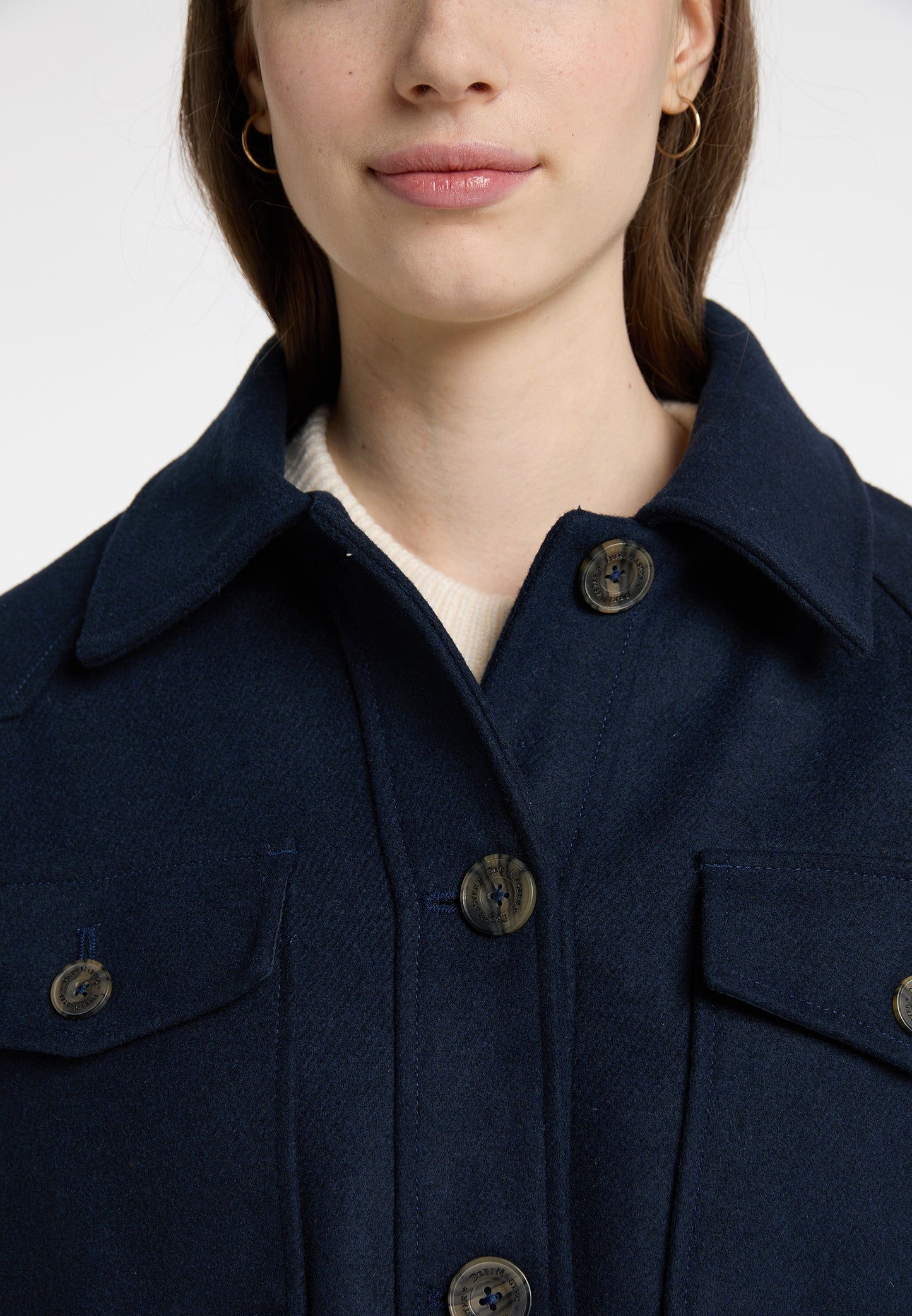DreiMaster Vintage women's transitional jacket made from a wool blend