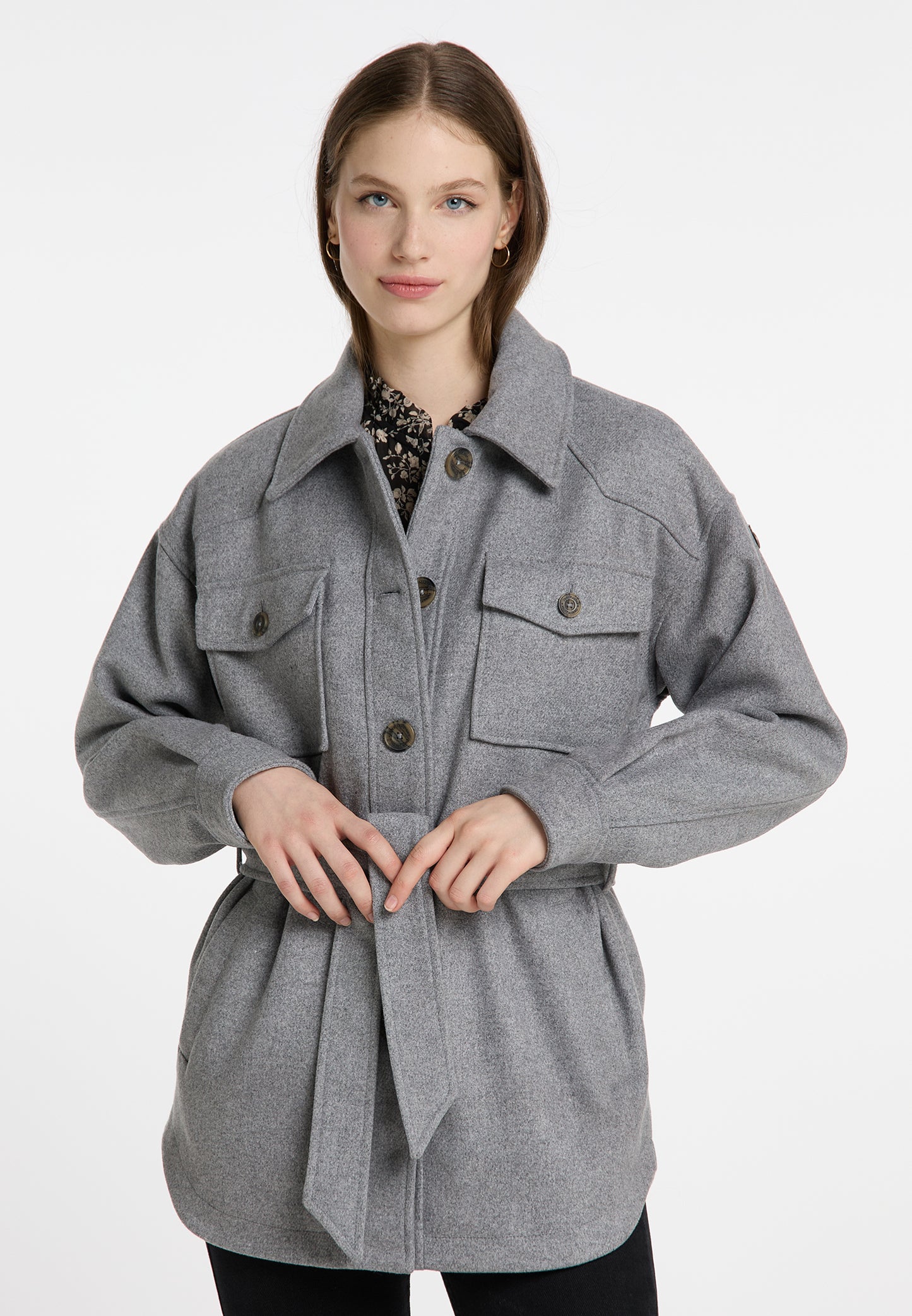 DreiMaster Vintage women's transitional jacket made from a wool blend