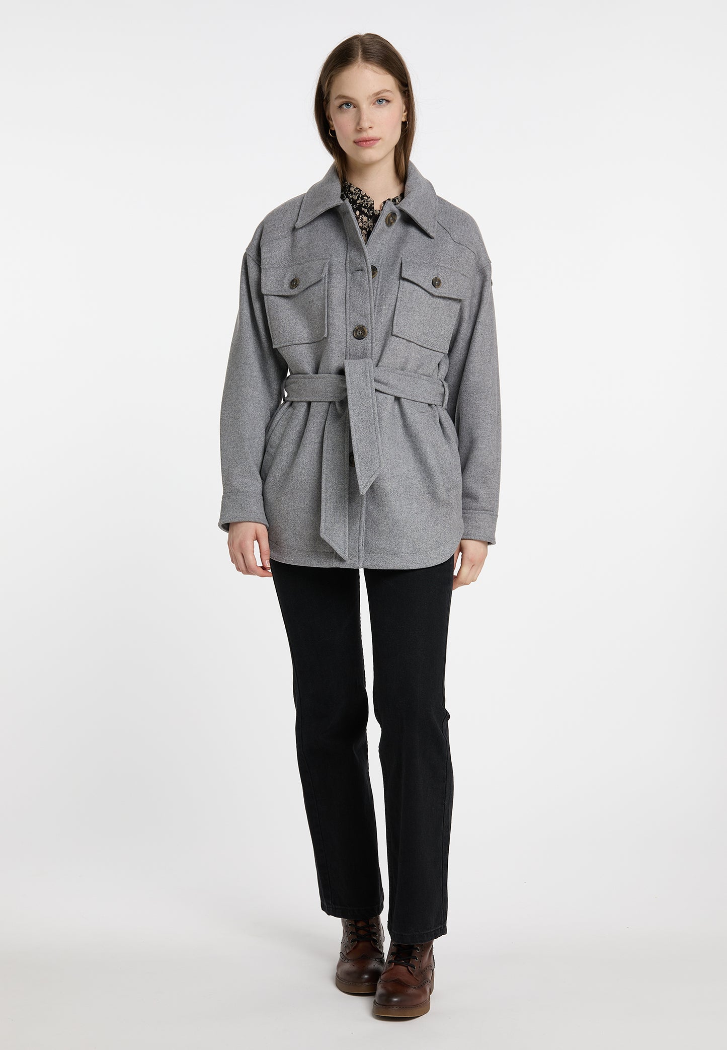 DreiMaster Vintage women's transitional jacket made from a wool blend