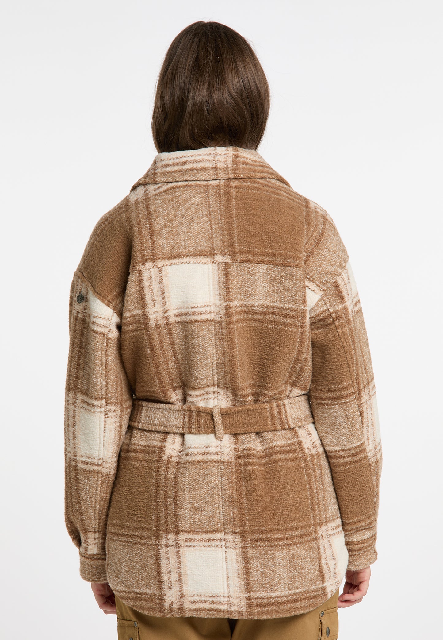 DreiMaster Vintage women's transitional jacket in a checked pattern