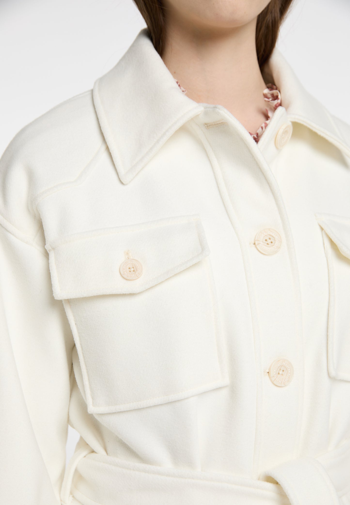 DreiMaster Vintage women's transitional jacket made from a wool blend