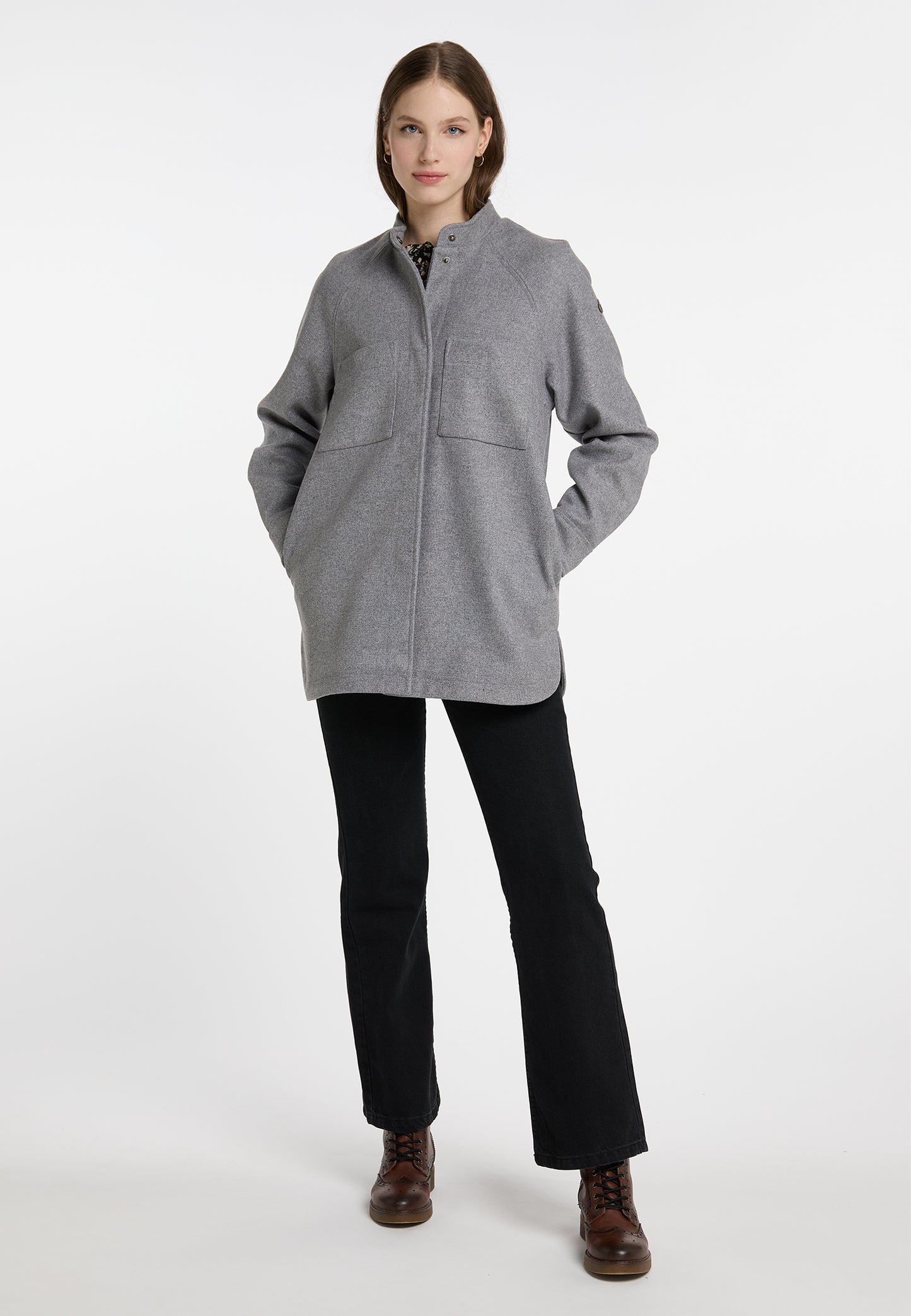 DreiMaster Vintage women's transitional jacket made from a wool blend