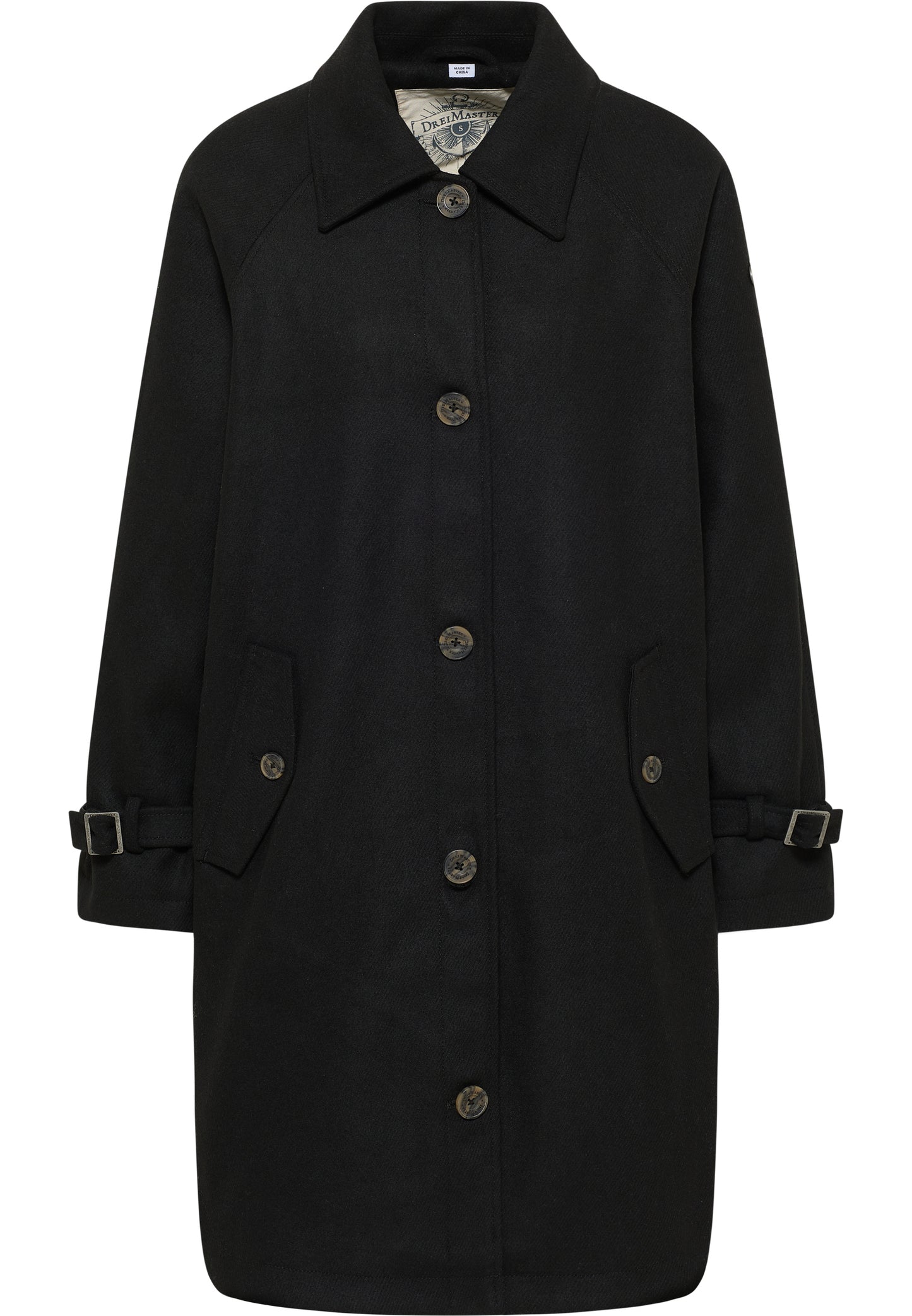 DreiMaster Vintage women's transitional coat made of wool blend