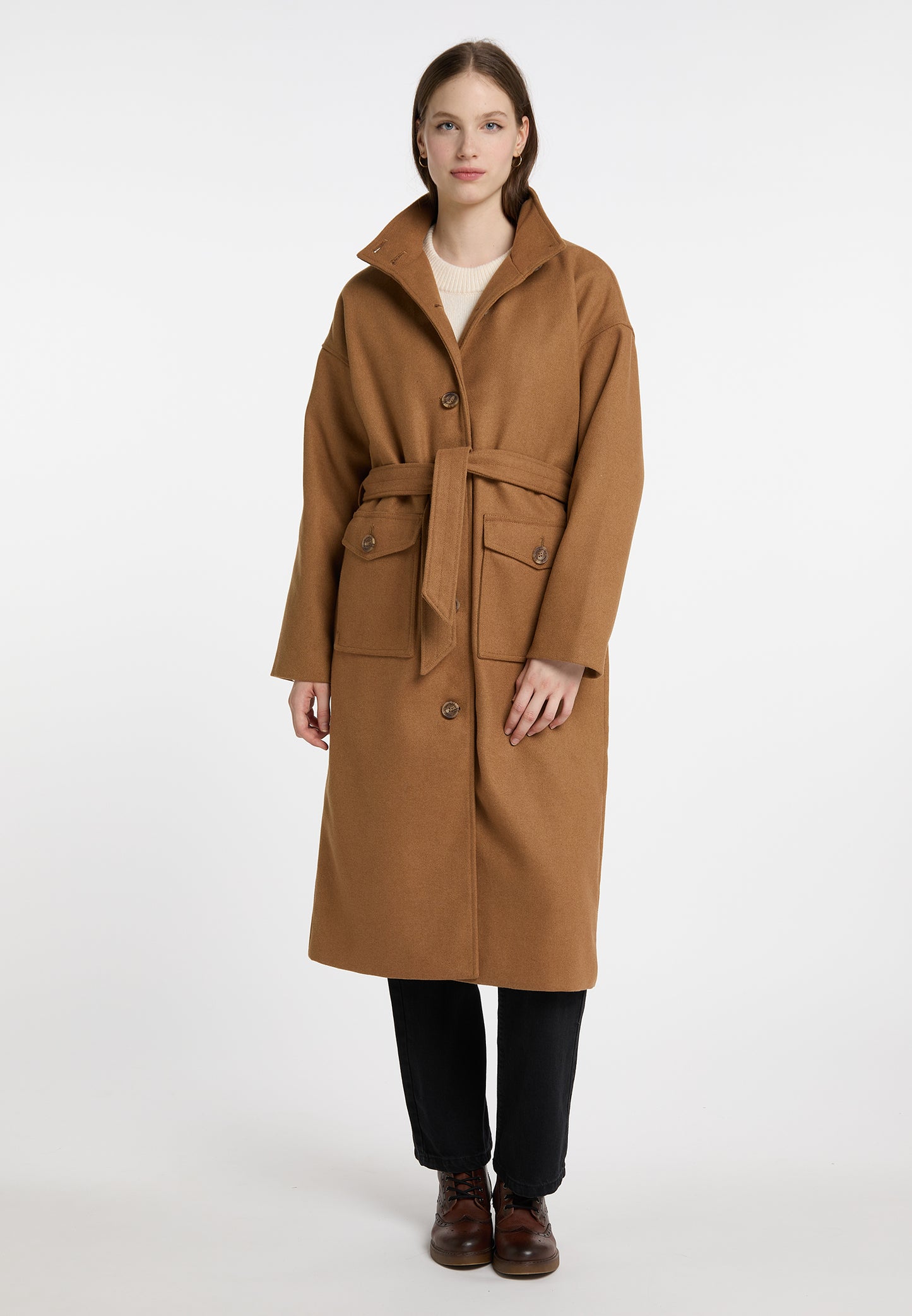 DreiMaster Vintage women's transitional coat made of wool blend