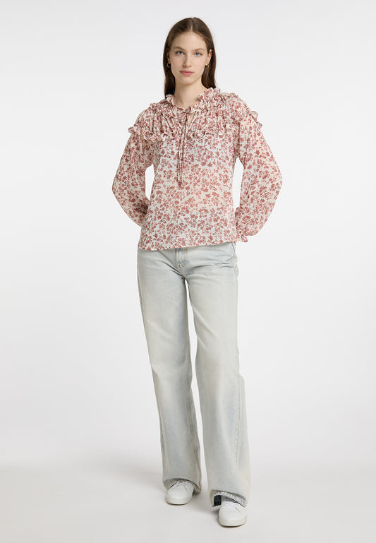 DreiMaster Vintage women's ruffle blouse
