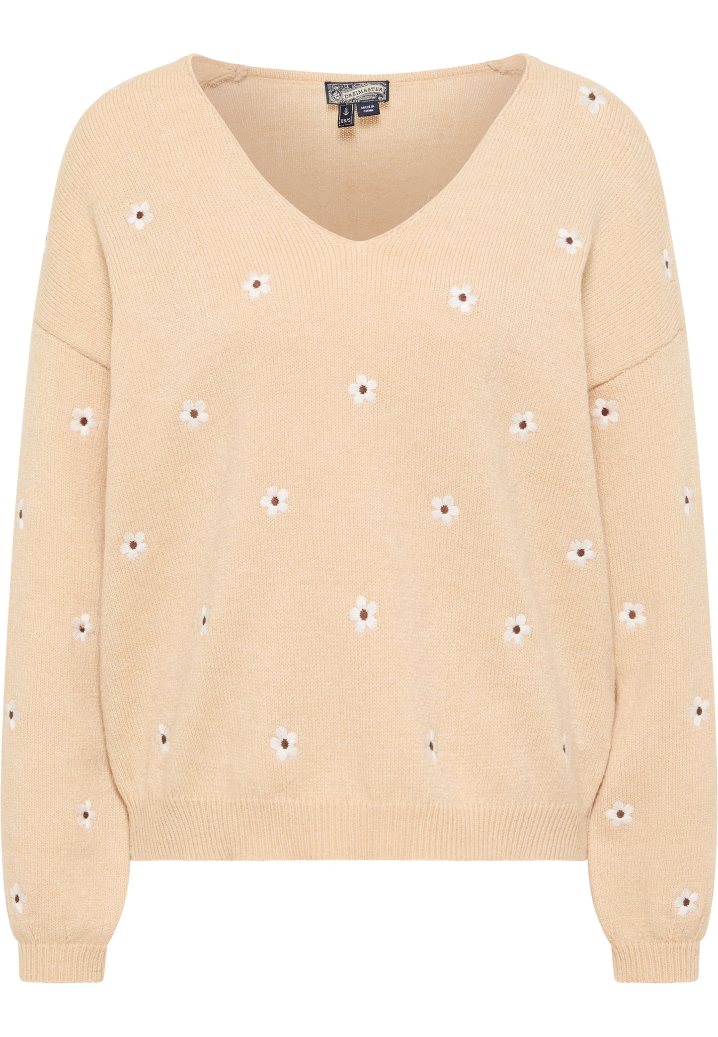 DreiMaster Vintage damski sweter dzianinowy