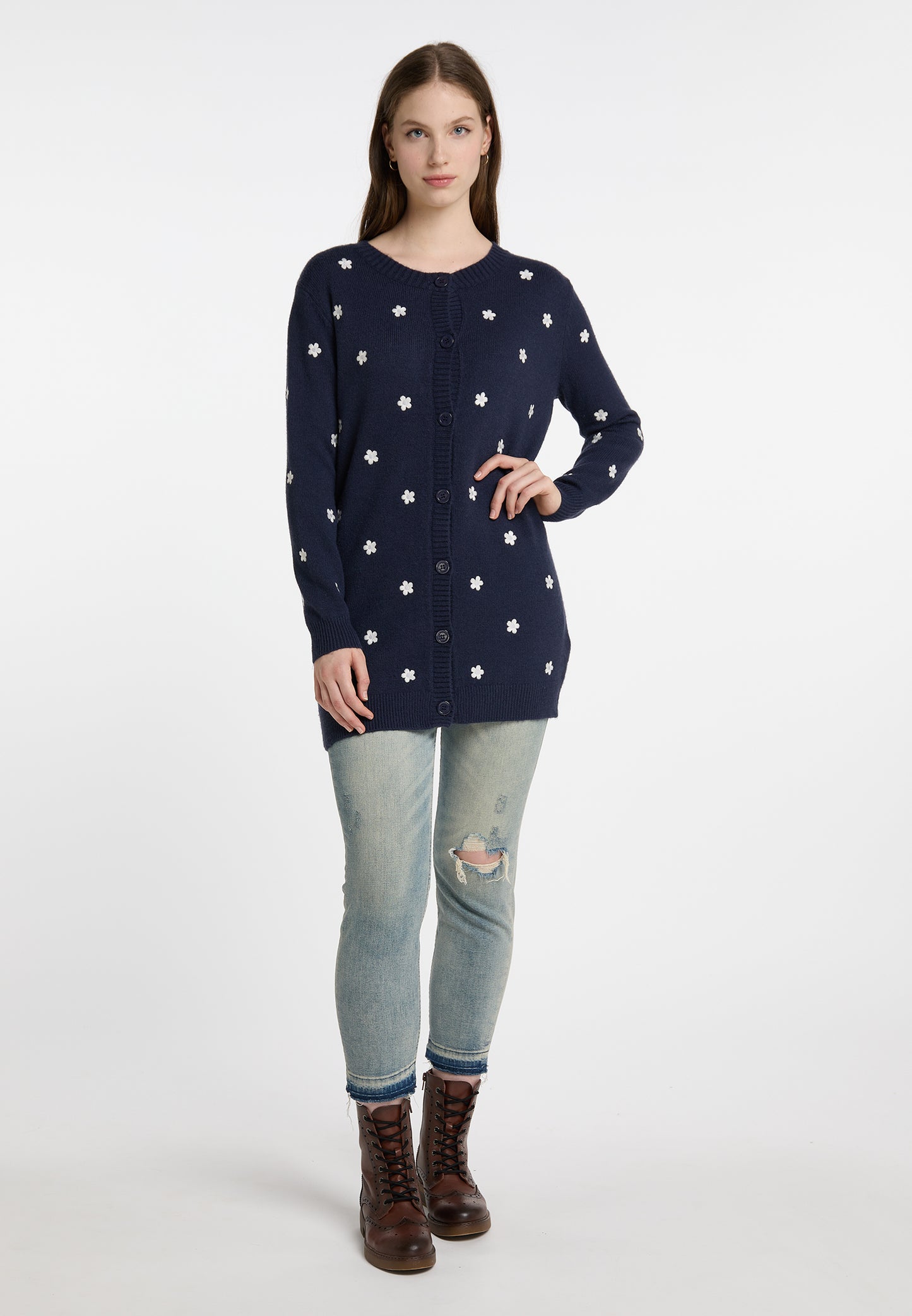 DreiMaster Vintage women's cardigan with embroidery