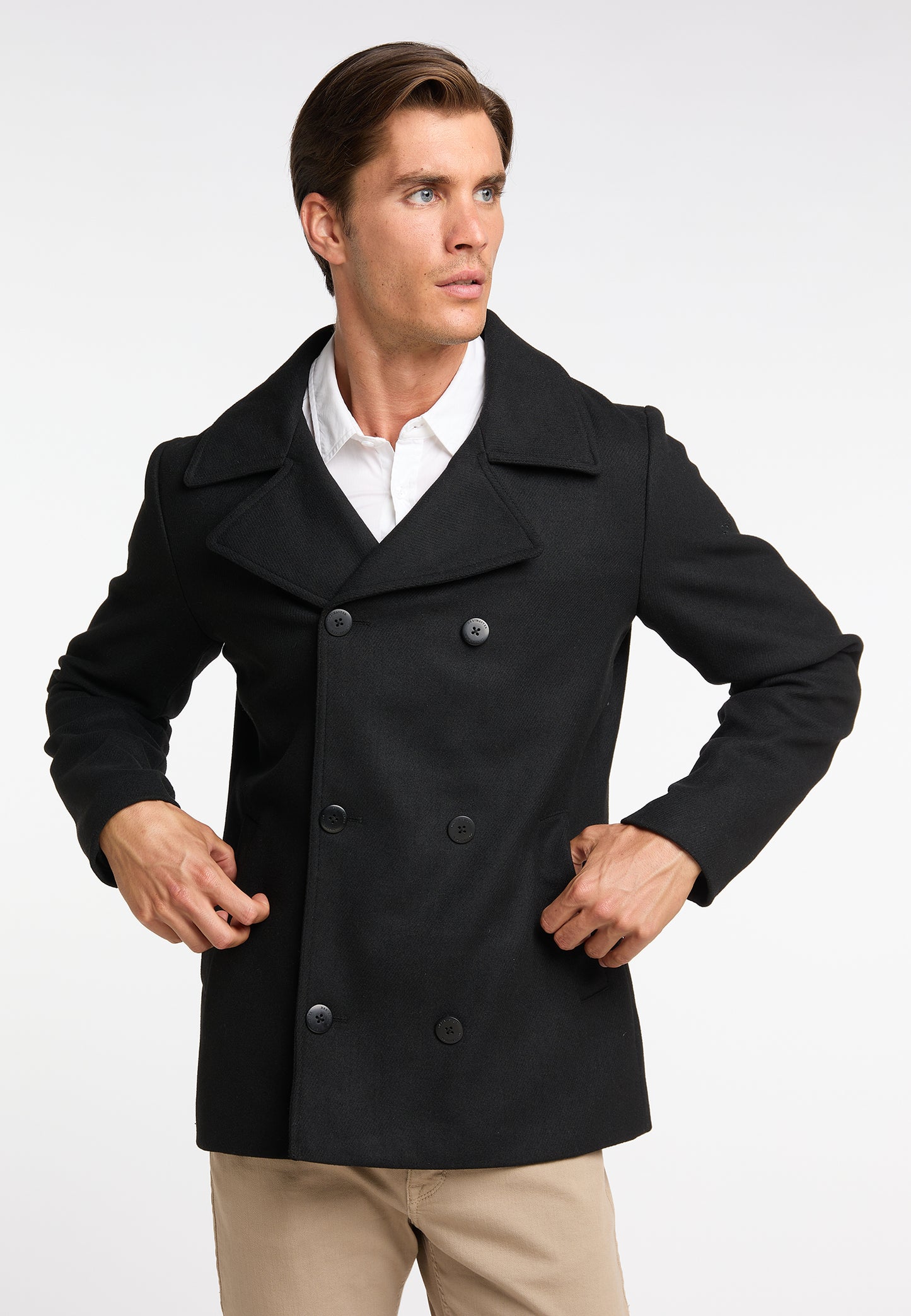 DreiMaster Klassik men's transitional jacket made from a wool blend
