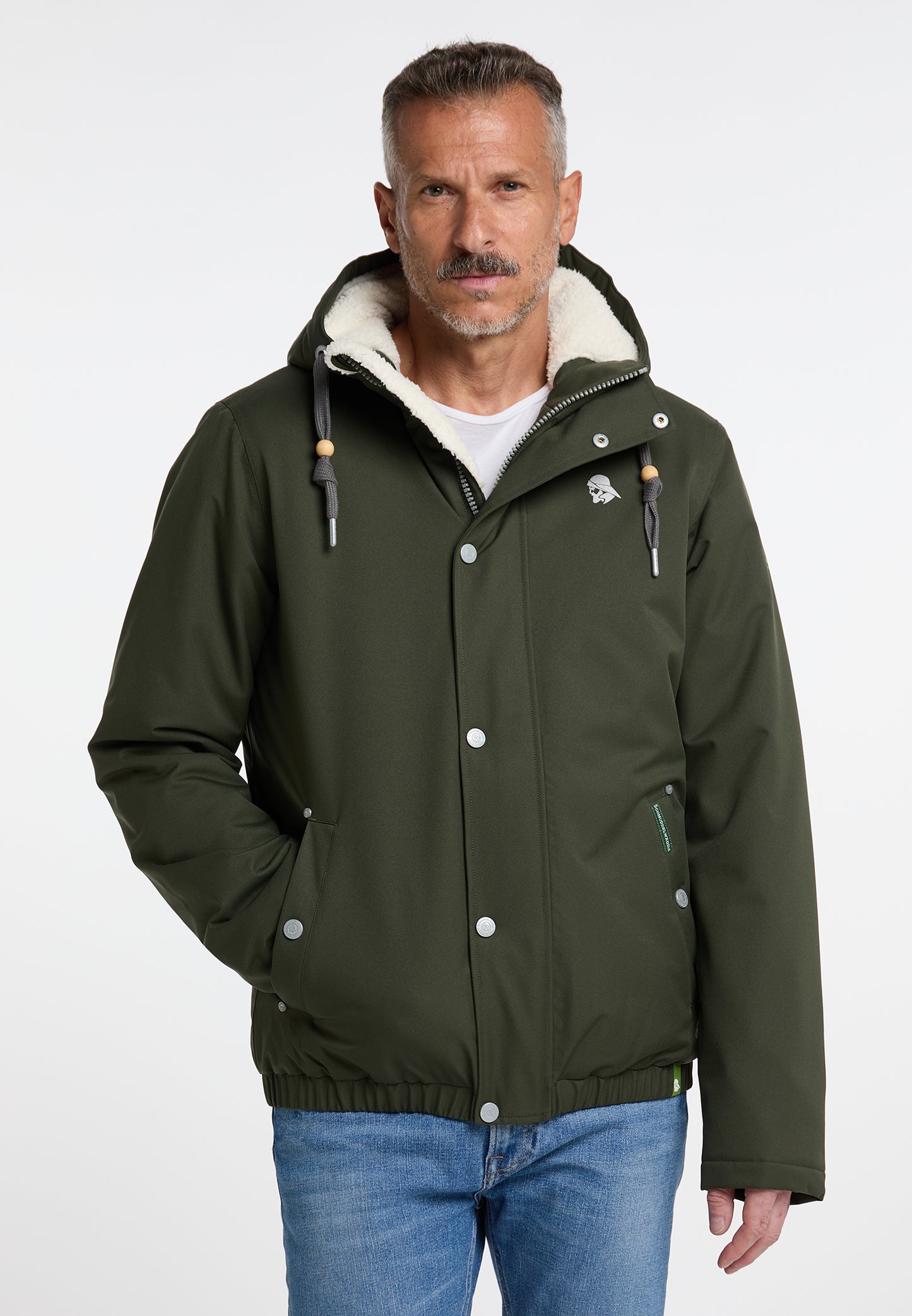 Schmuddelwedda men's winter jacket made from recycled polyester