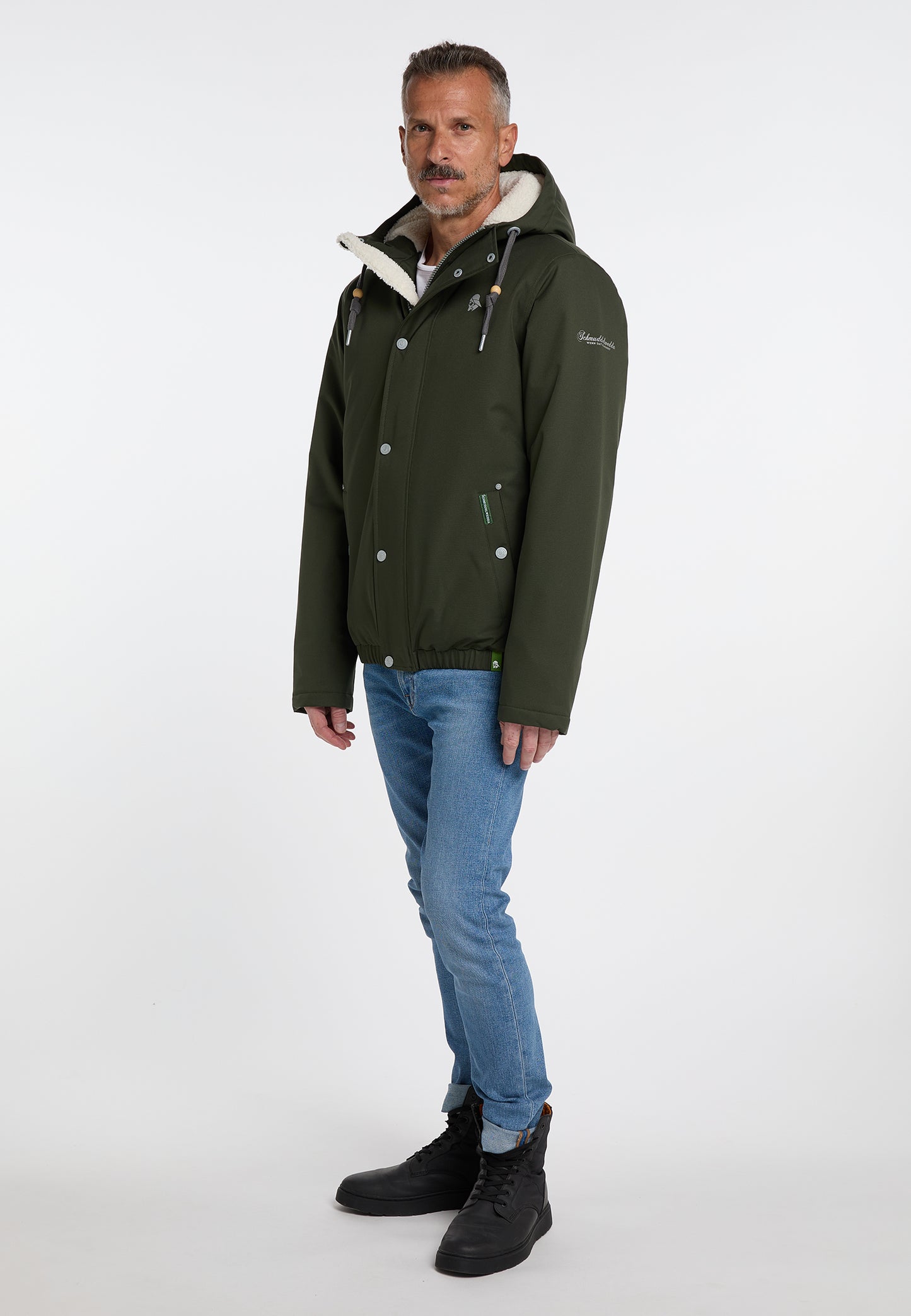 Schmuddelwedda men's winter jacket made from recycled polyester