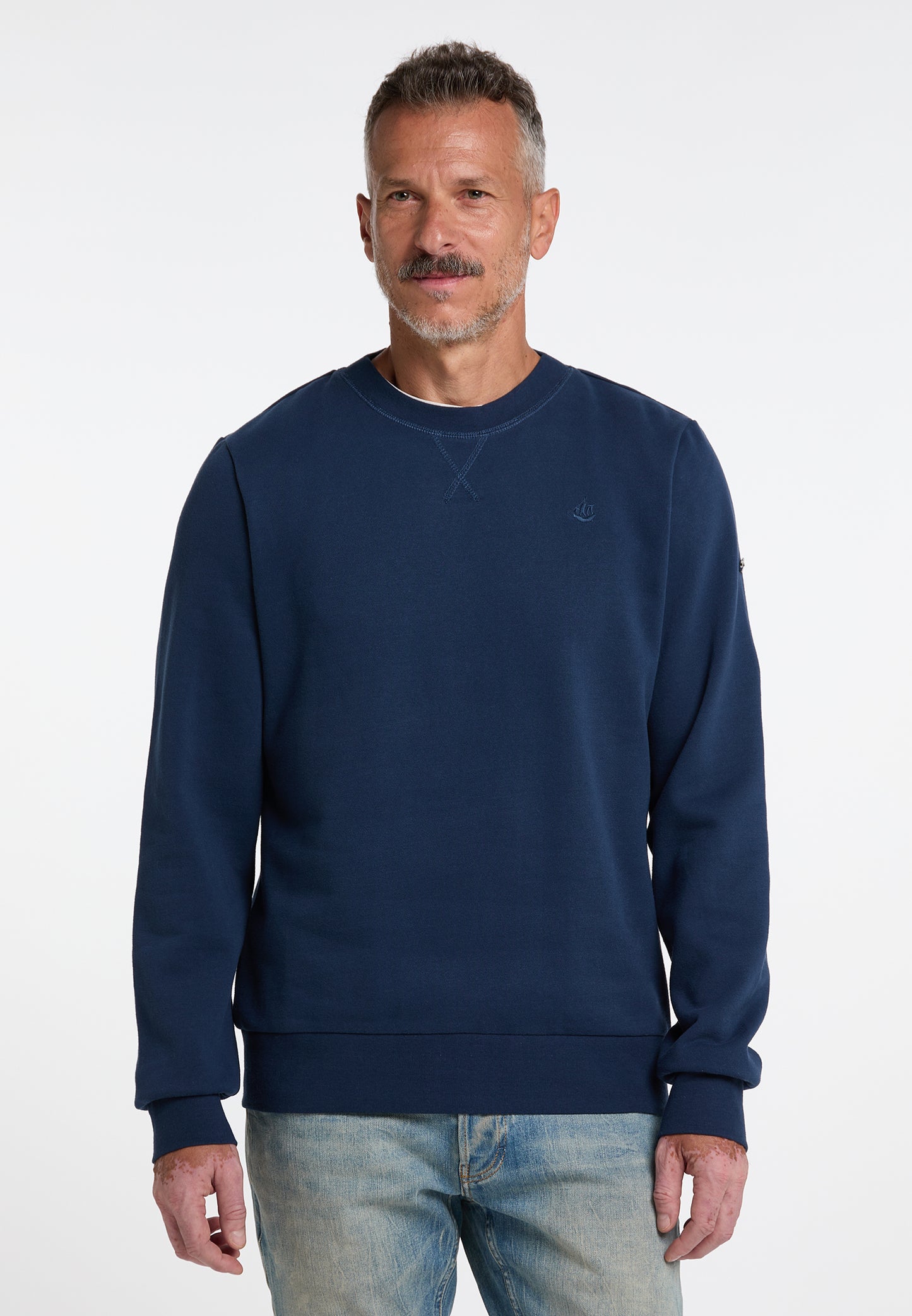 DreiMaster Vintage men's oversized sweatshirt with crew neck