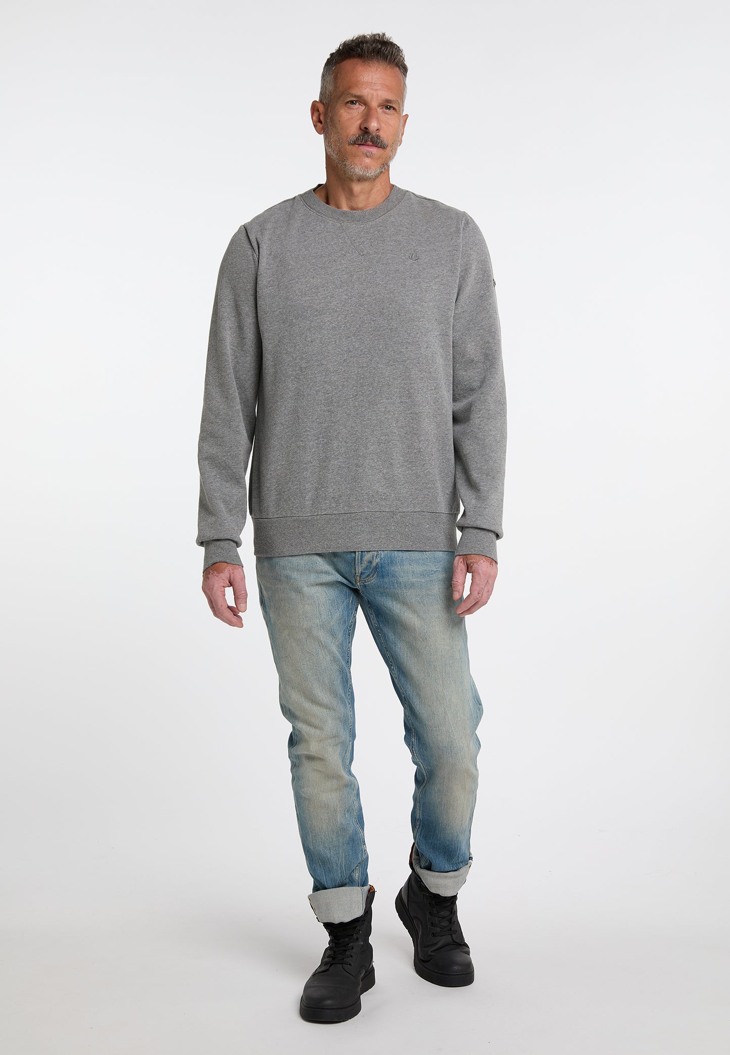 DreiMaster Vintage men's oversized sweatshirt with crew neck