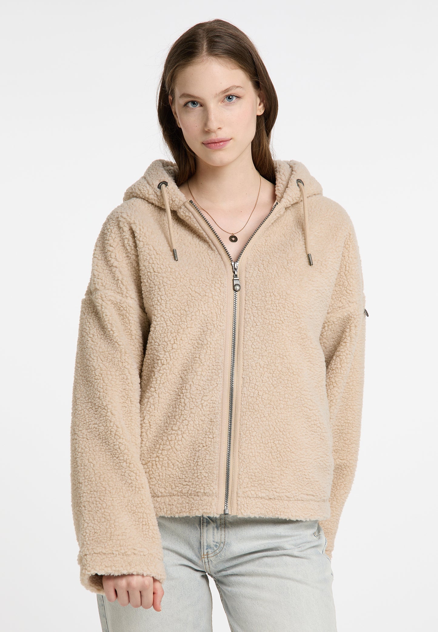 DreiMaster Vintage women's transition jacket made of teddy