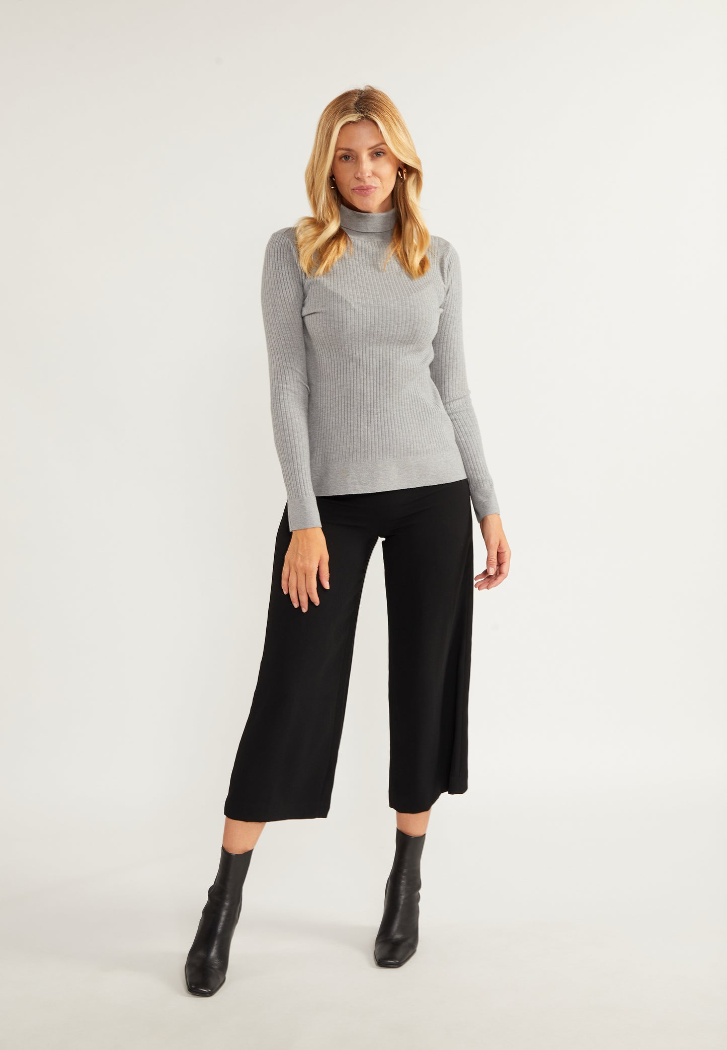 usha BLACK LABEL damski sweter z golfem