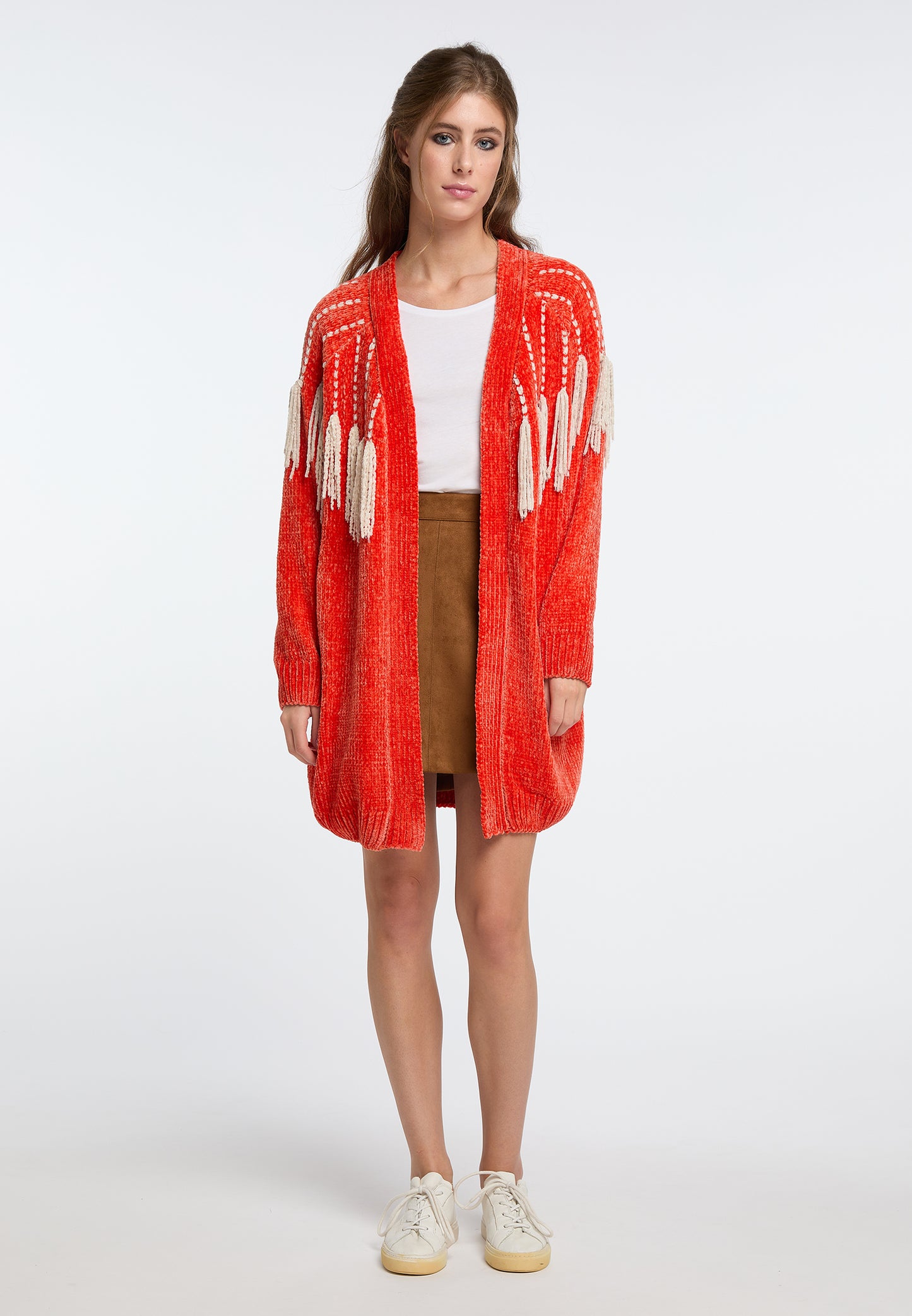 IZIA women's chenille cardigan