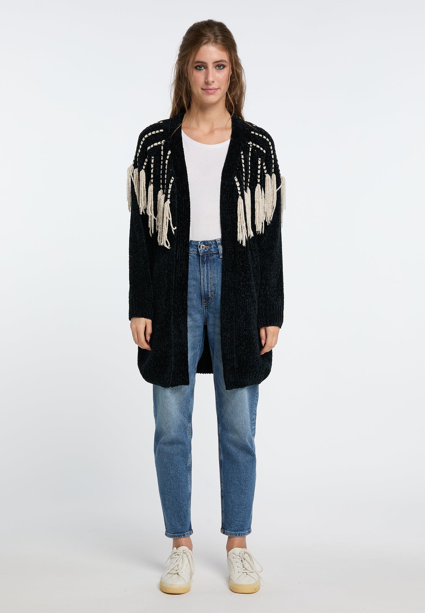 IZIA women's chenille cardigan
