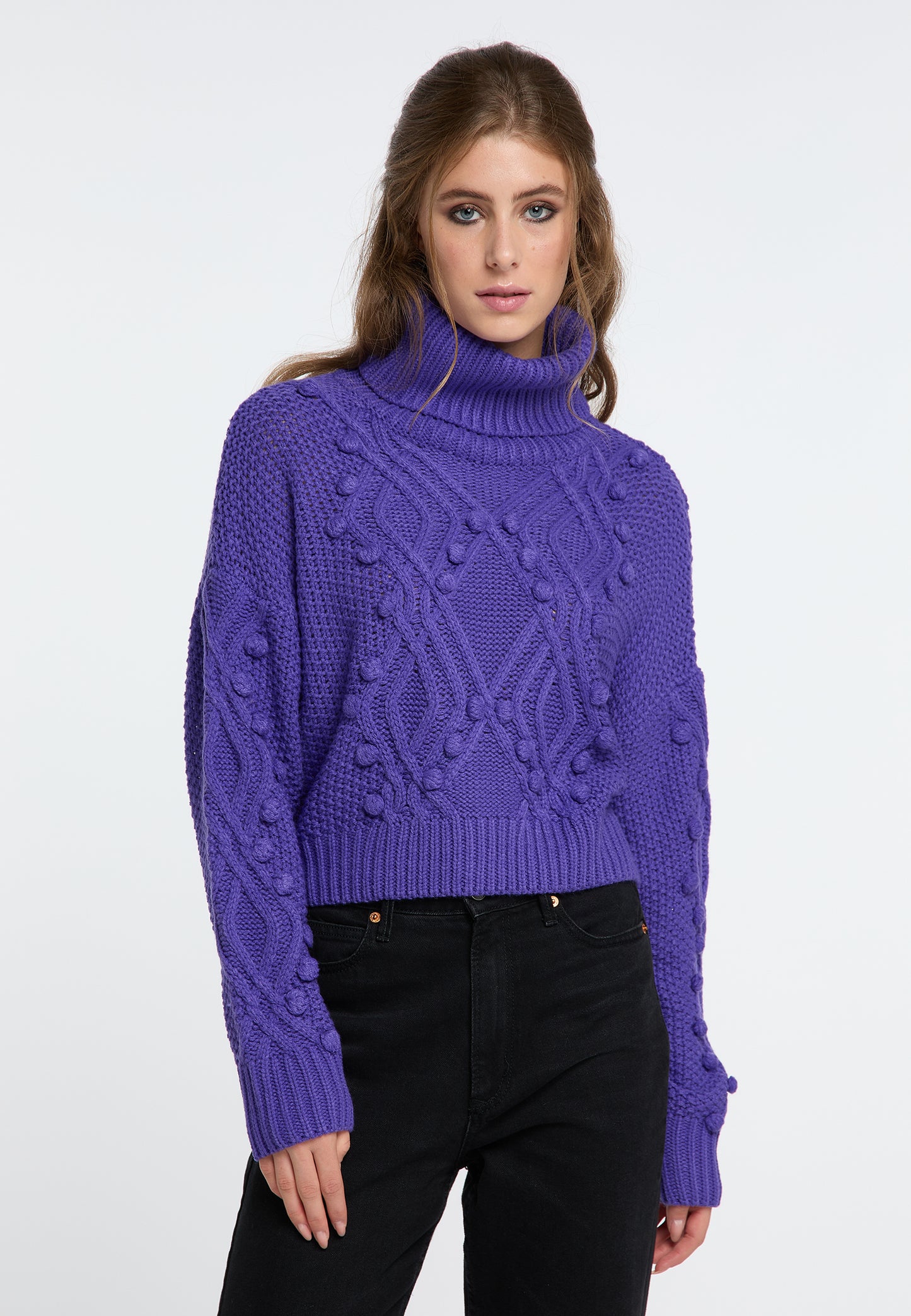 IZIA damski sweter z golfem