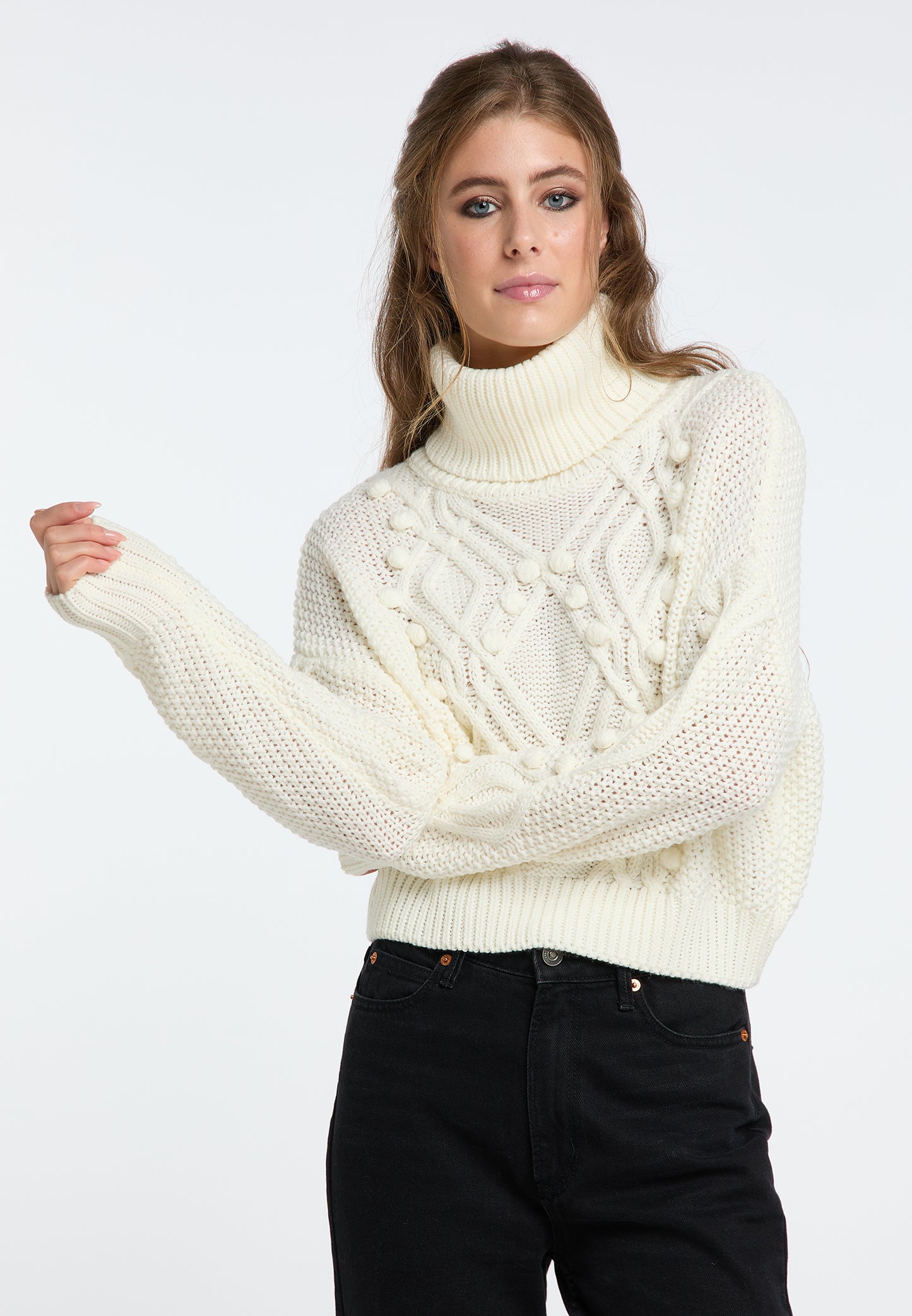 IZIA damski sweter z golfem