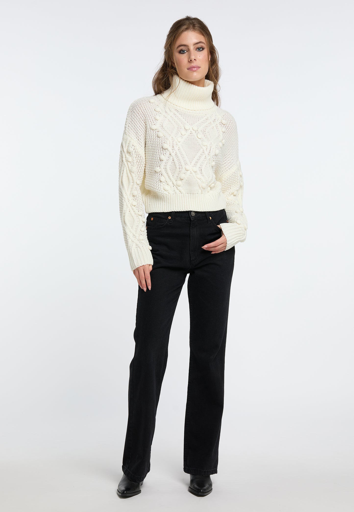 IZIA damski sweter z golfem