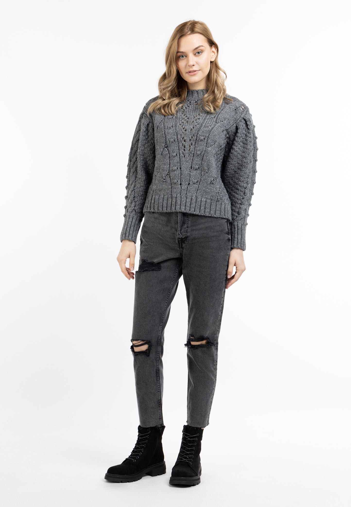 DreiMaster Vintage damski sweter dzianinowy