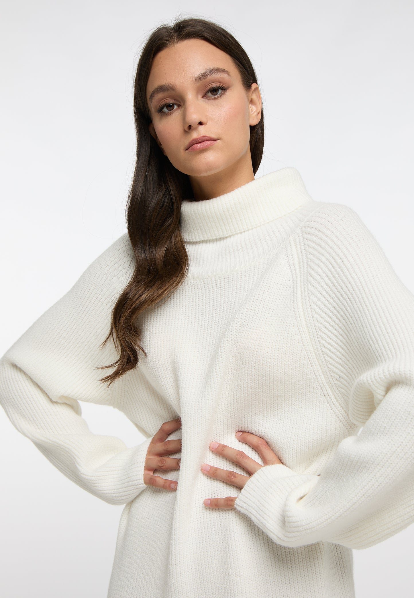 RISA women's knit long sleeve midi dress