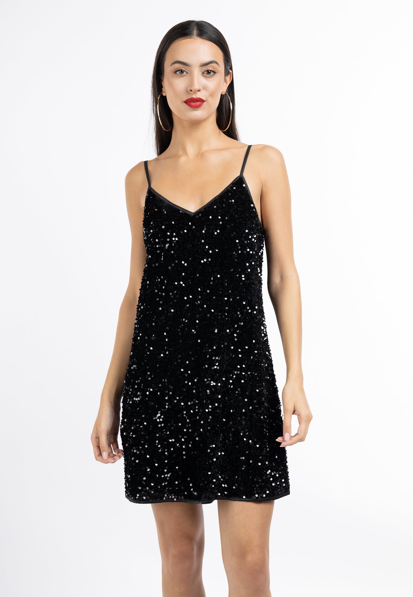 faina women's dress with sequins