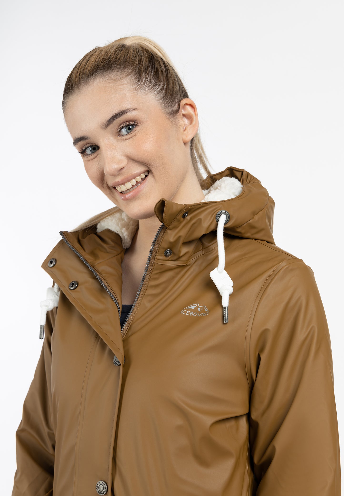ICEBOUND women's rain jacket with teddy lining