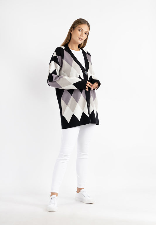 RISA damski kardigan z guzikami