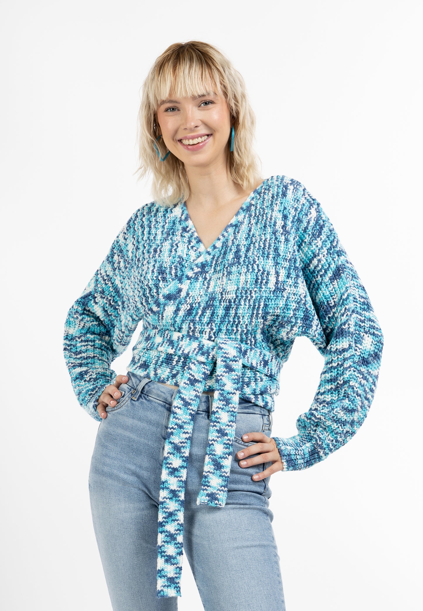myMo women's knit wrap jacket