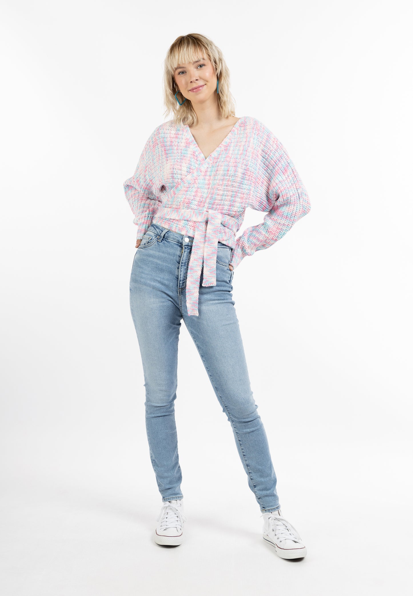 myMo women's knit wrap jacket