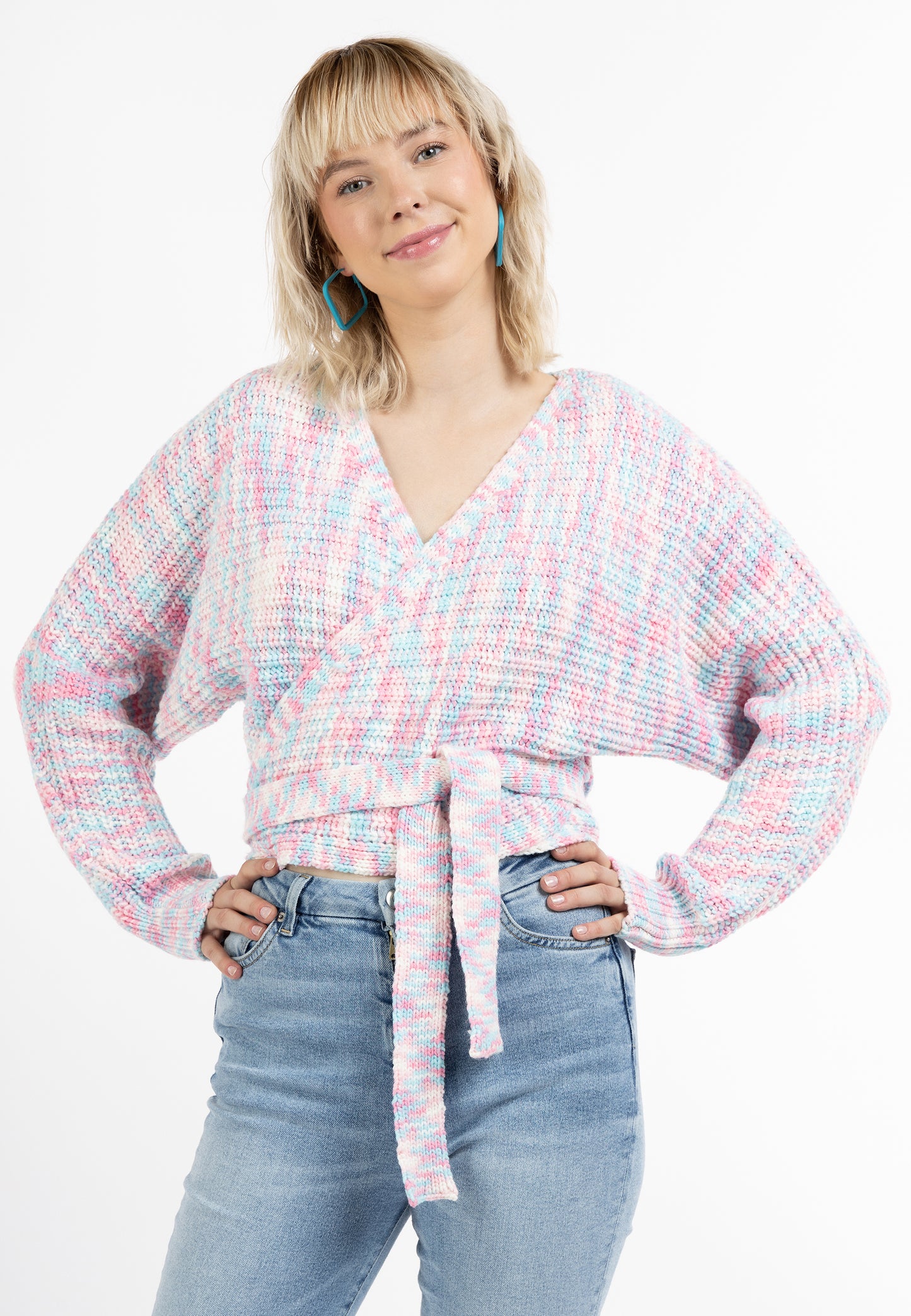 myMo women's knit wrap jacket