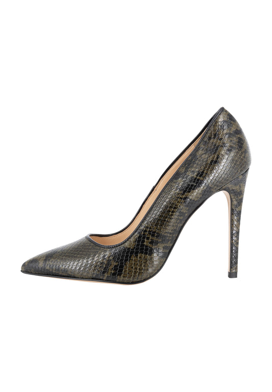 faina women's pumps with reptile embossing